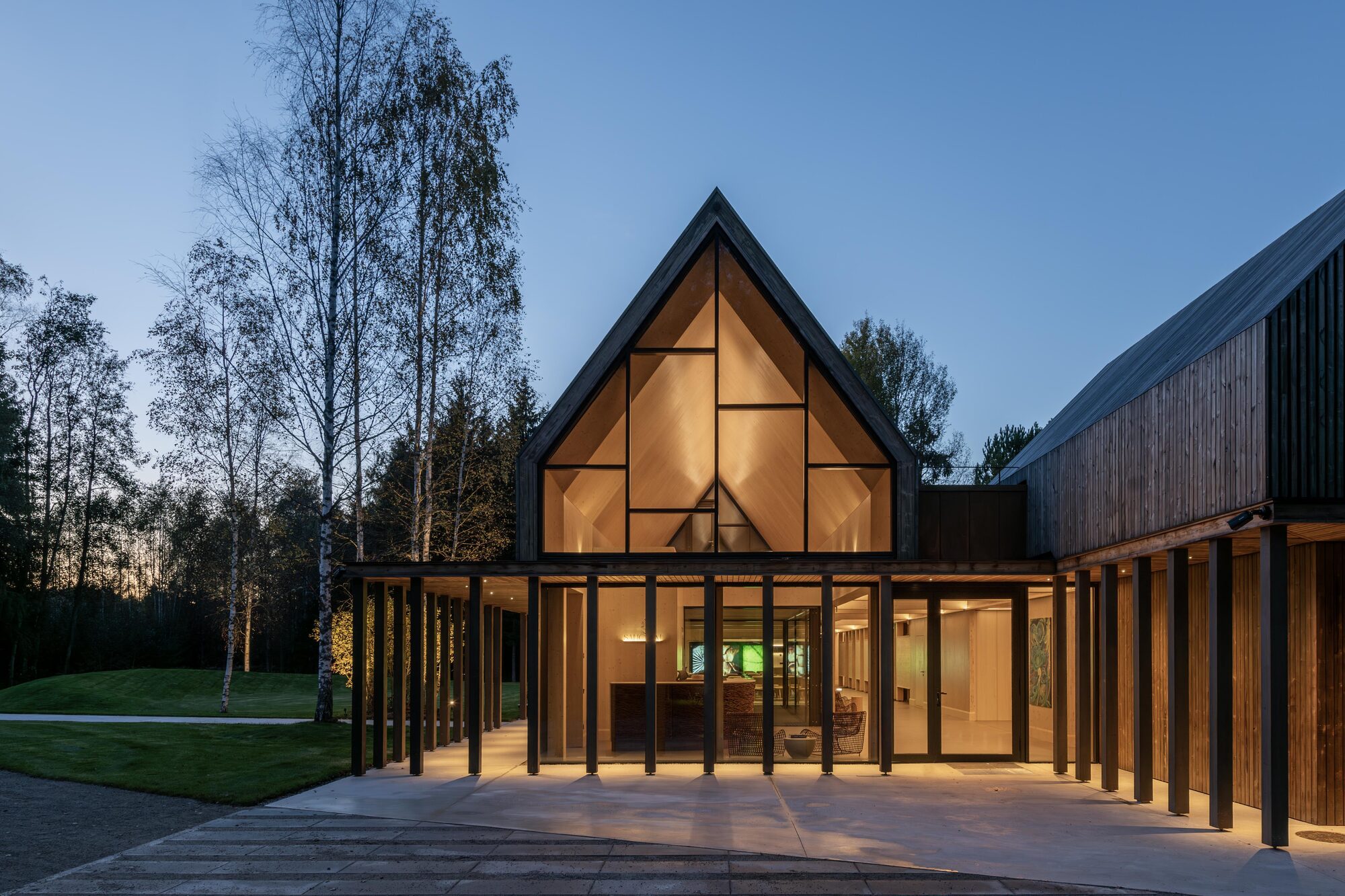Arches nestles Sanctum nature therapy retreat within Lithuanian forest