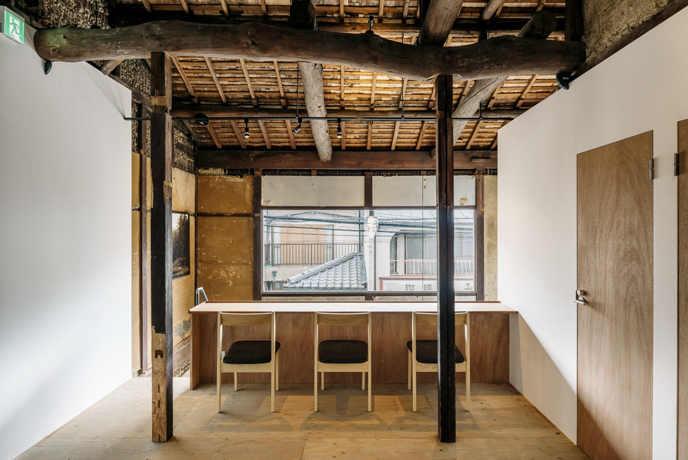 KYOTO WAND interior combining restored timber, washi and steel finishes