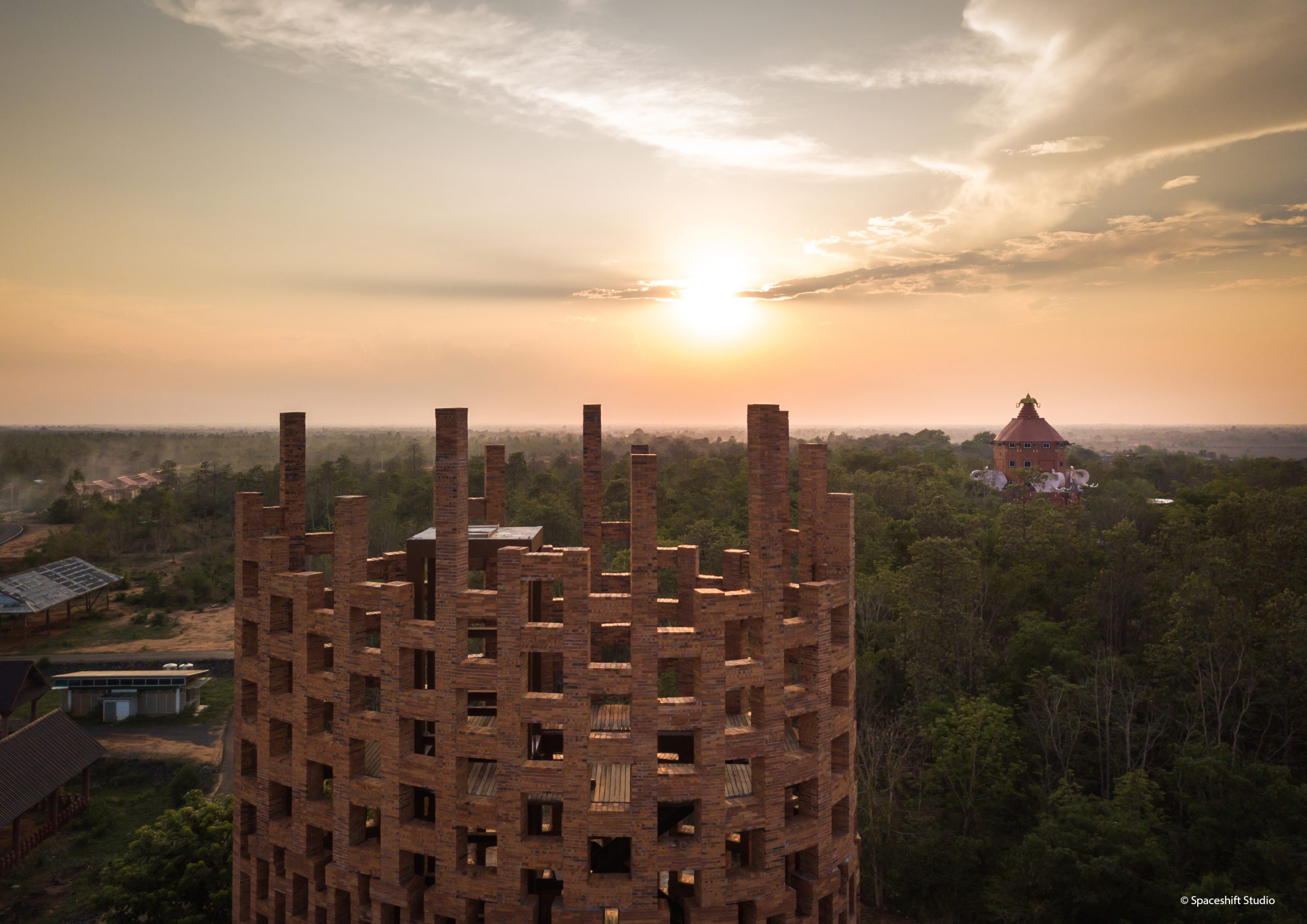 Brick Observation Tower at Elephant World
