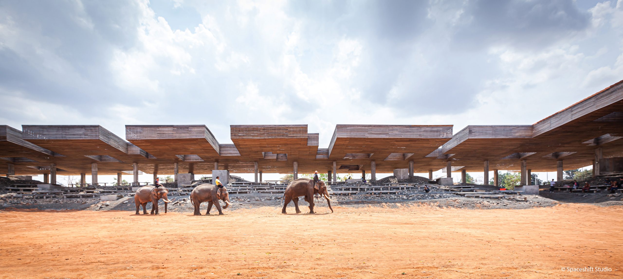 Cultural Courtyard roof at Elephant World