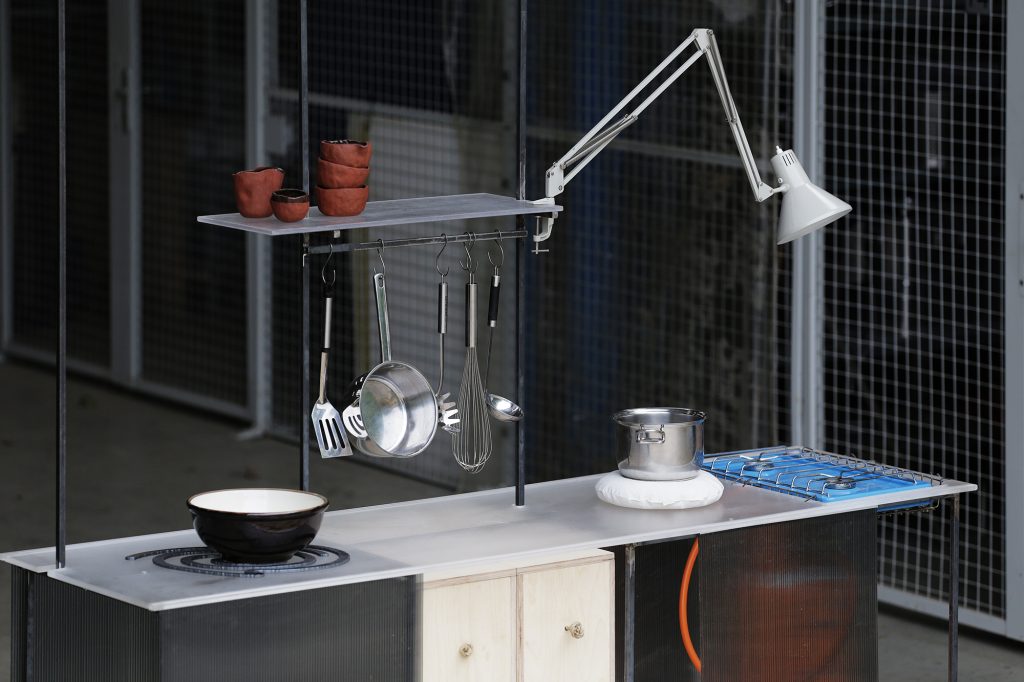 Cuisine Banale mobile kitchen by d-o-t-s and collaborators in Sanem Luxembourg