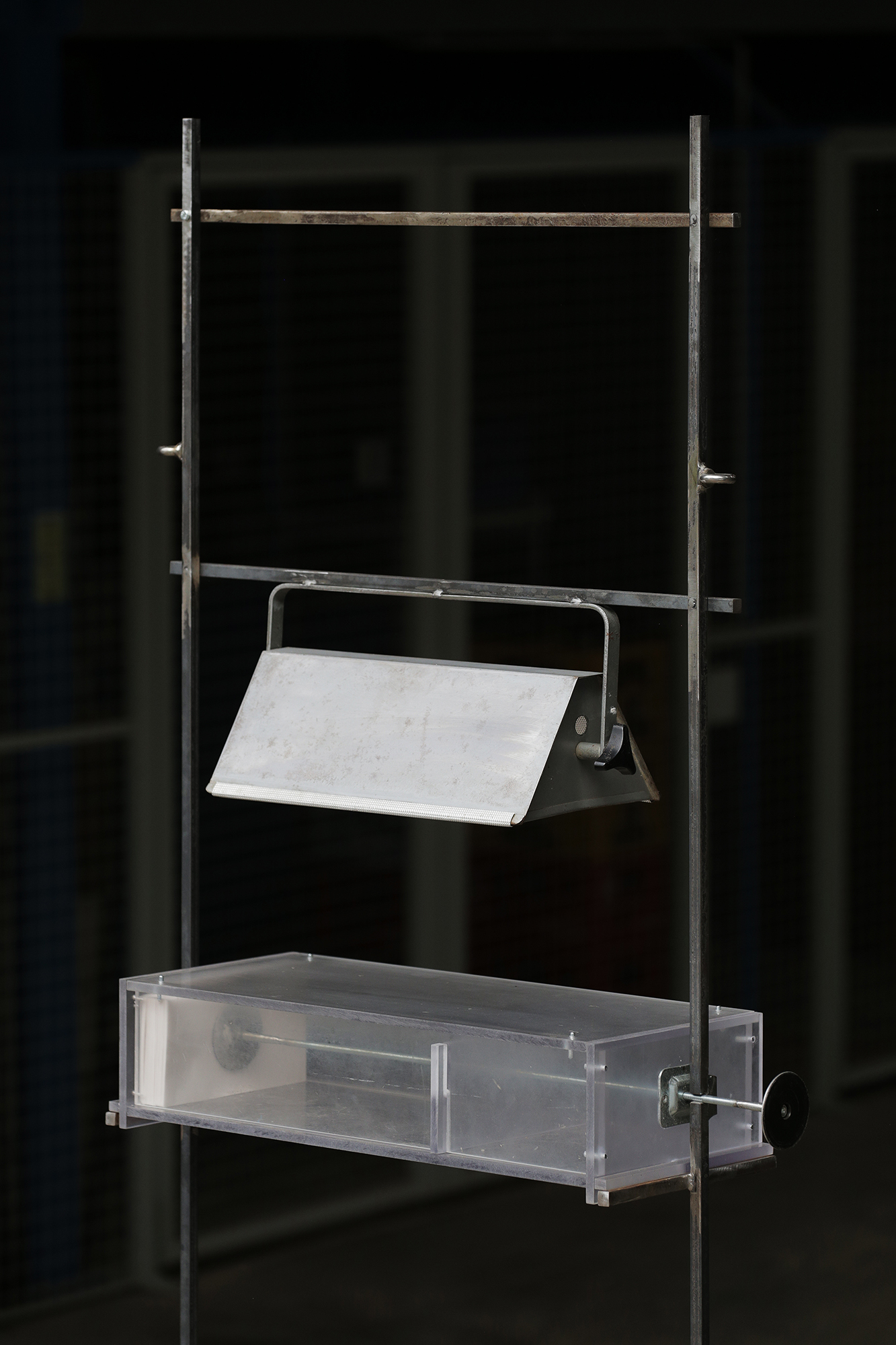 Cuisine Banale fire and preparation modules assembled from reclaimed metal and fittings