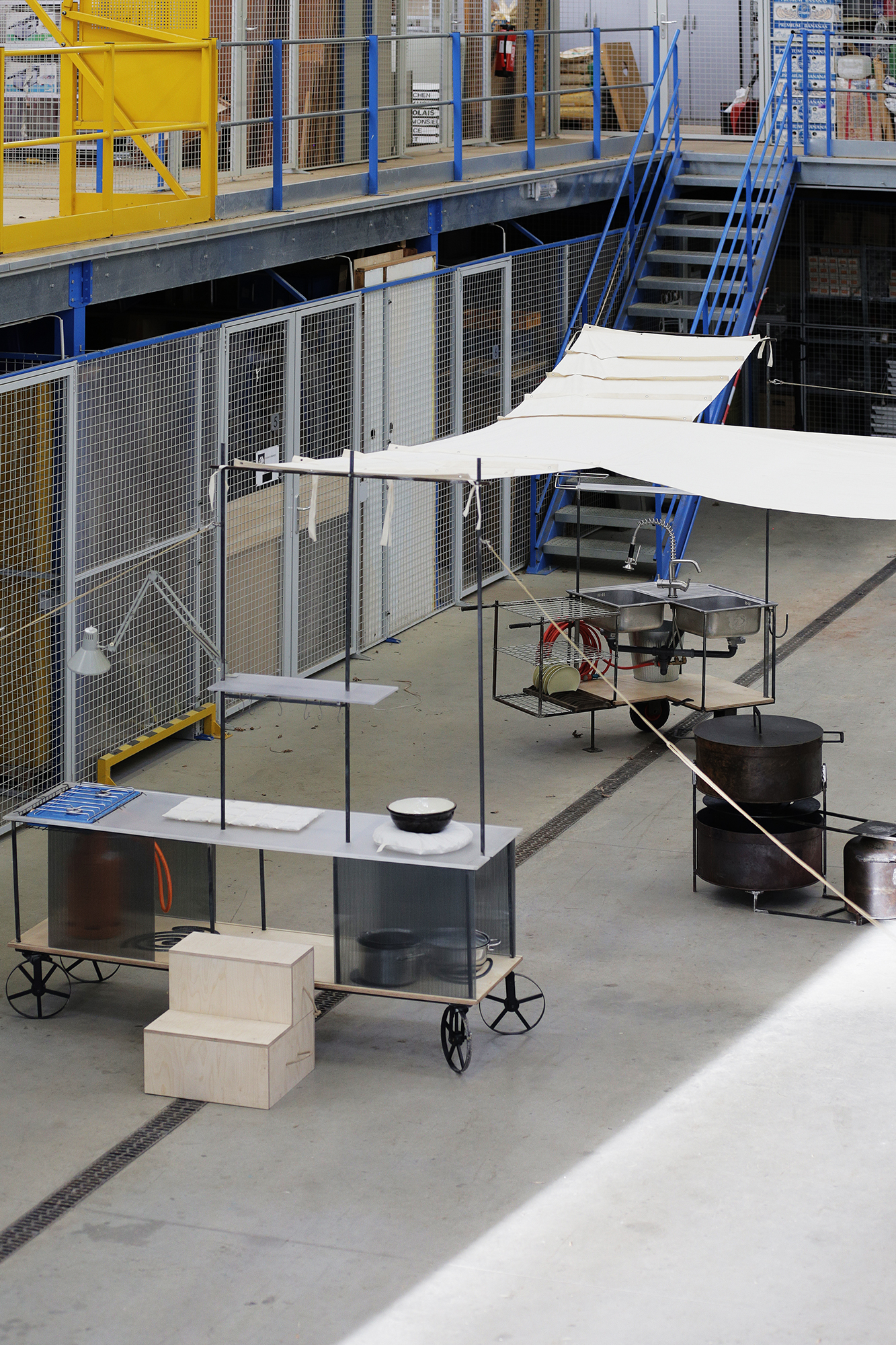 Cuisine Banale reclaimed kitchen equipment and modular furniture in Sanem