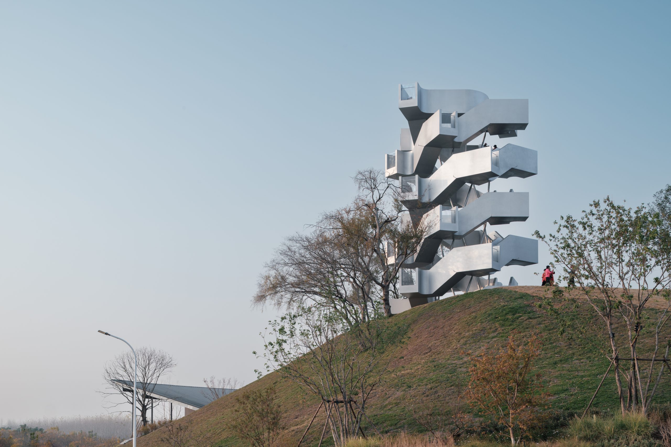 Chenhu Migratory Bird Observation Tower by Xiang Architects in Wuhan, China