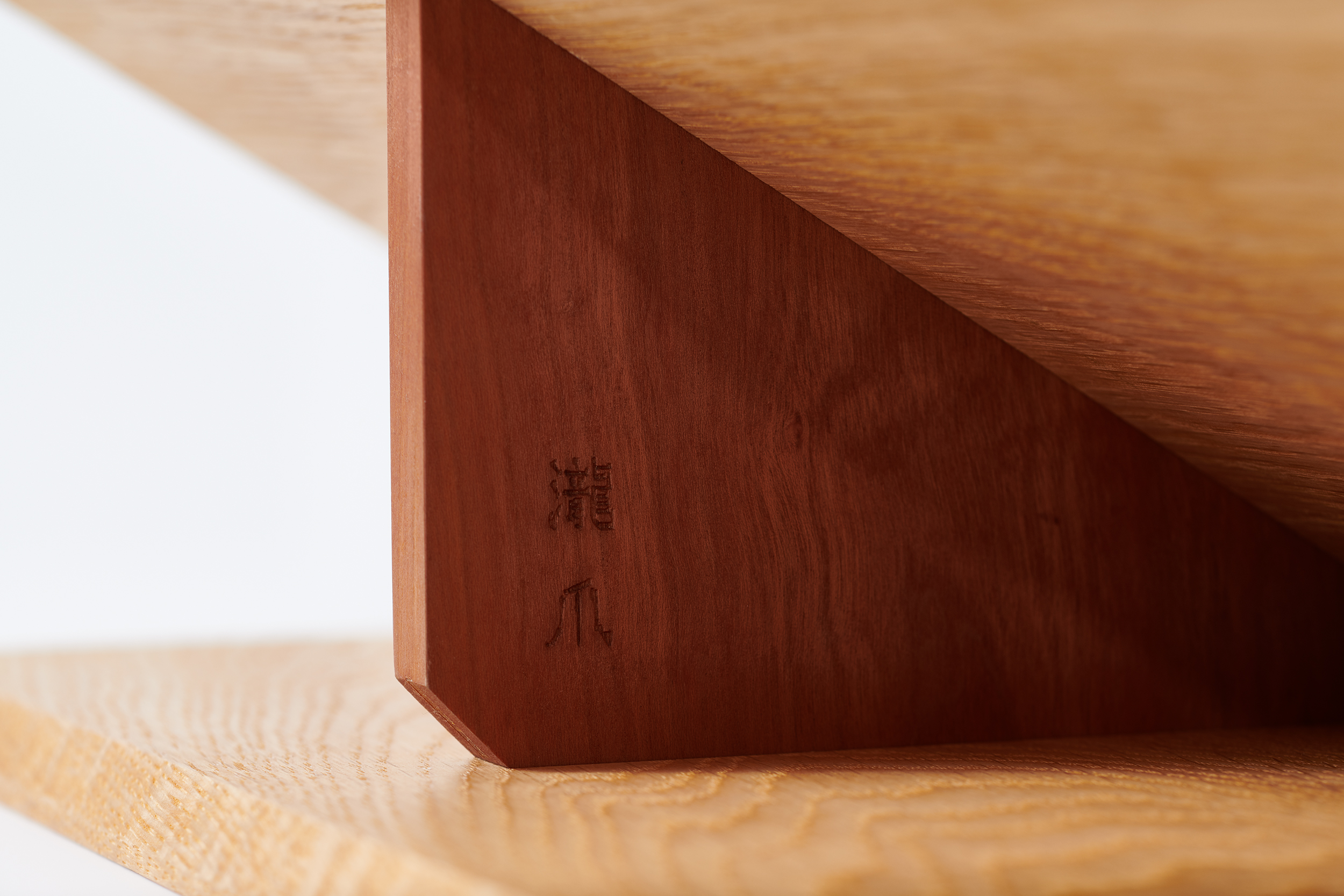 Oya stone and timber tea furniture at TAKIZME
