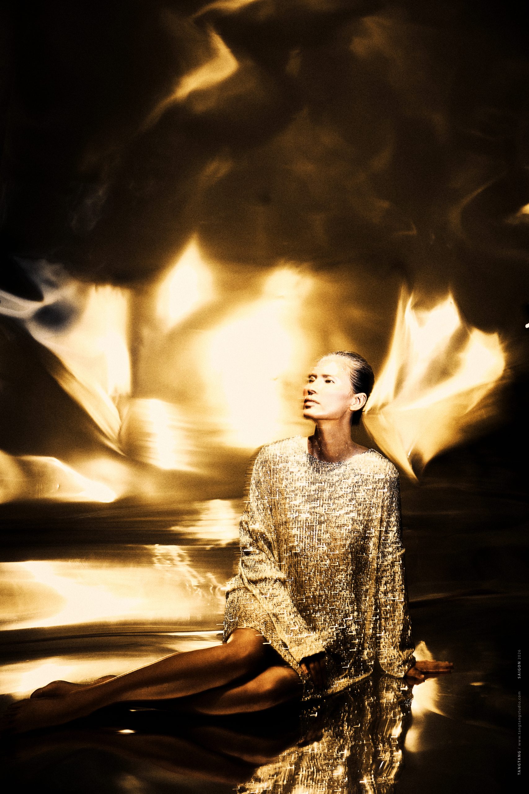 Portrait of Vietnamese artist Tia-Thuy Nguyen, photographed by TANGTANG