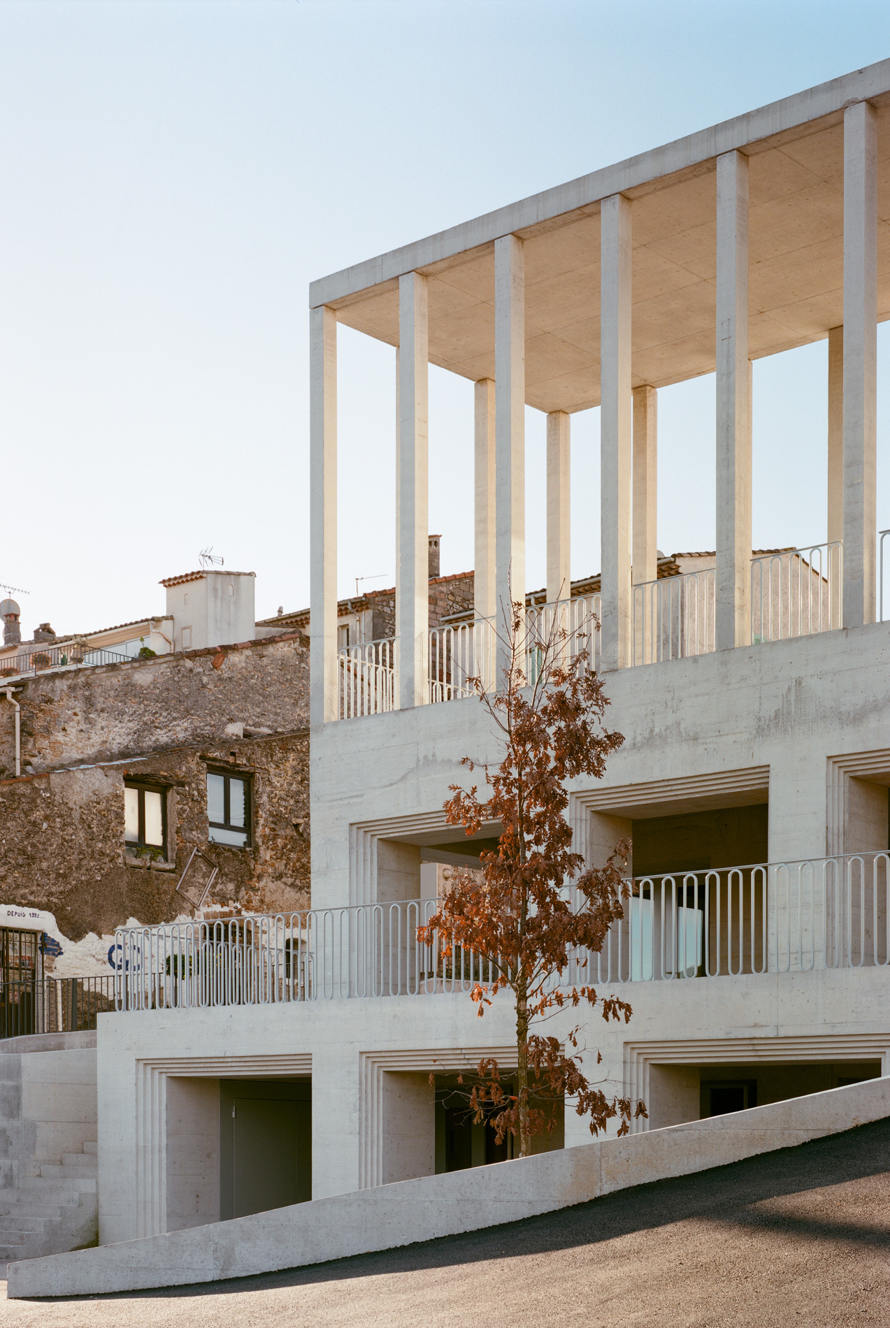 Biot Municipal Building Extension by Atelier EGR in Biot, France. Photo by Giaime Meloni.