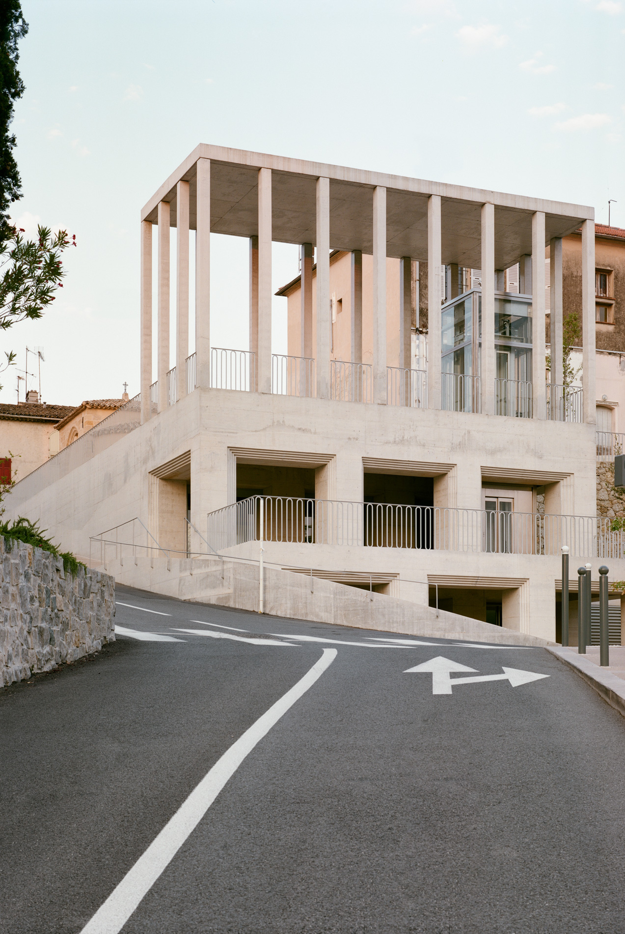 Biot Municipal Building Extension by Atelier EGR in Biot, France. Photo by Giaime Meloni.