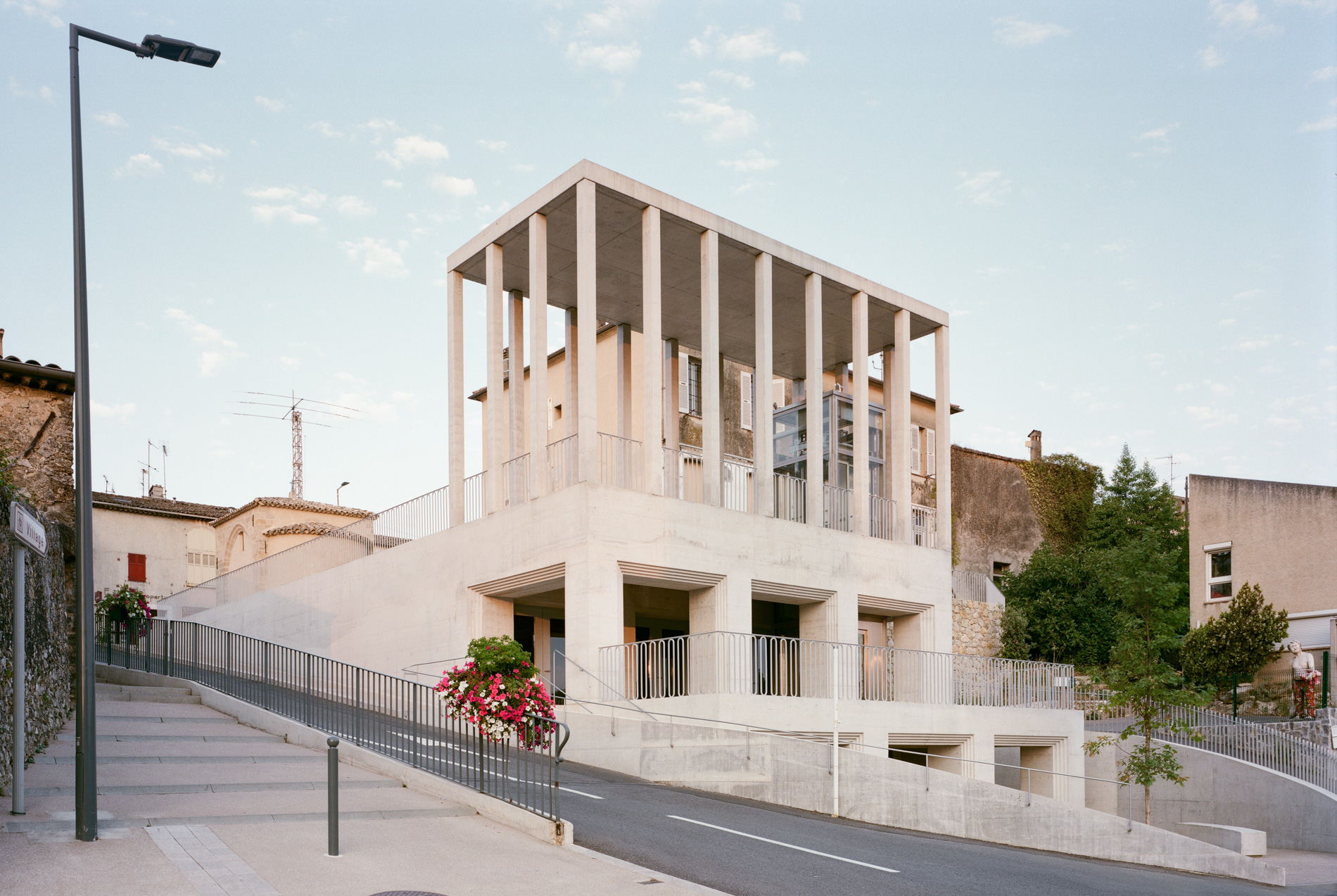 Biot Municipal Building Extension by Atelier EGR in Biot, France. Photo by Giaime Meloni.