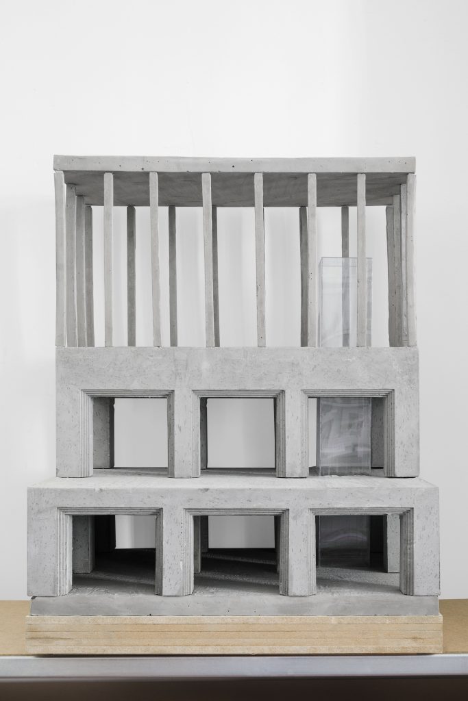 Architectural model of the Biot Municipal Building Extension by Atelier EGR. Photo by Giaime Meloni.