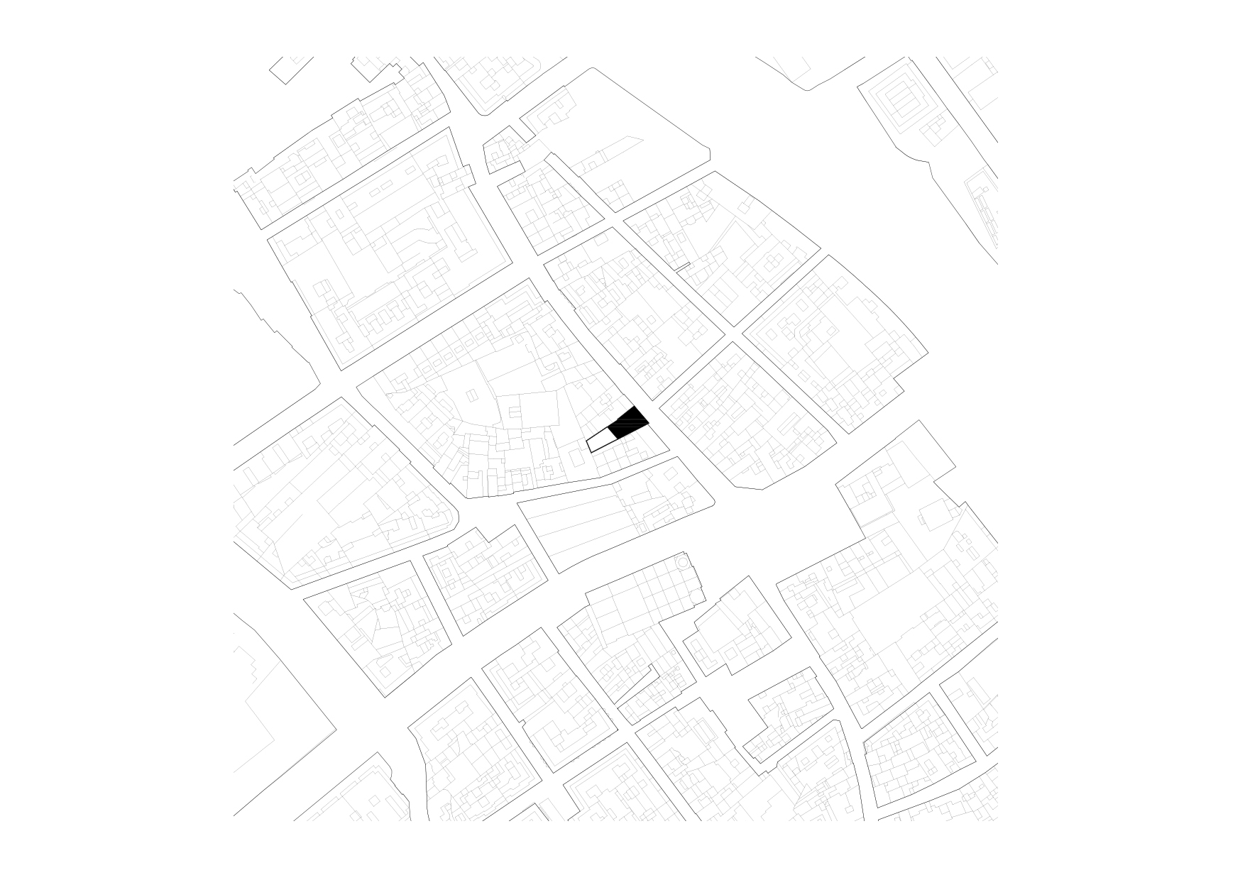 Site plan of House 1736 by HARQUITECTES in Barcelona