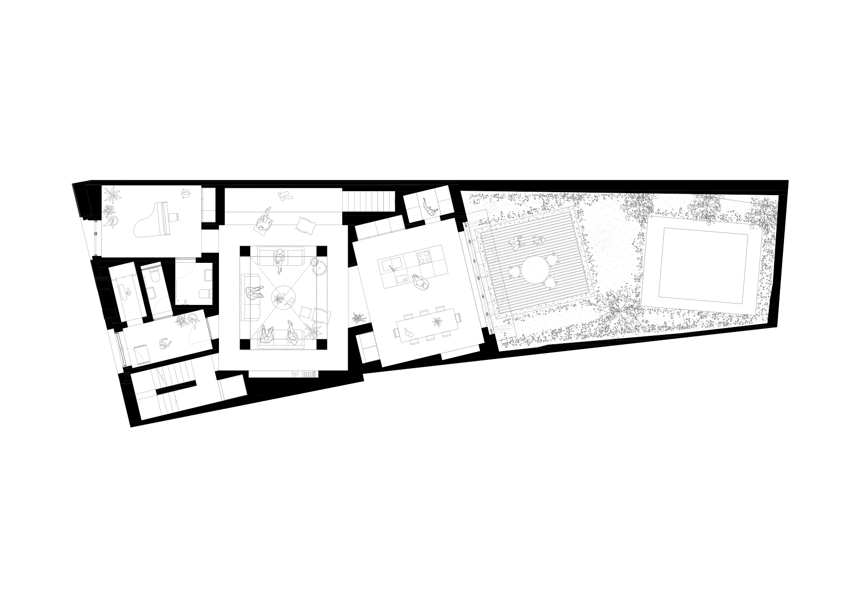 Ground floor plan of House 1736 by HARQUITECTES