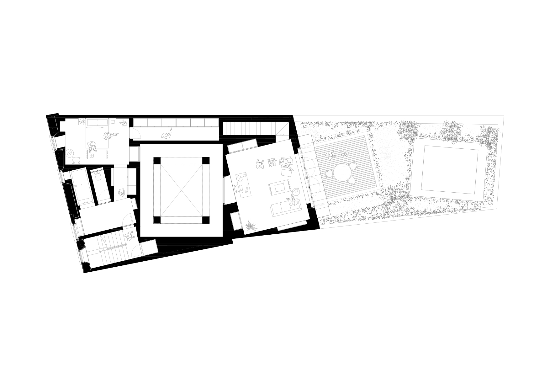 First floor plan of House 1736 by HARQUITECTES