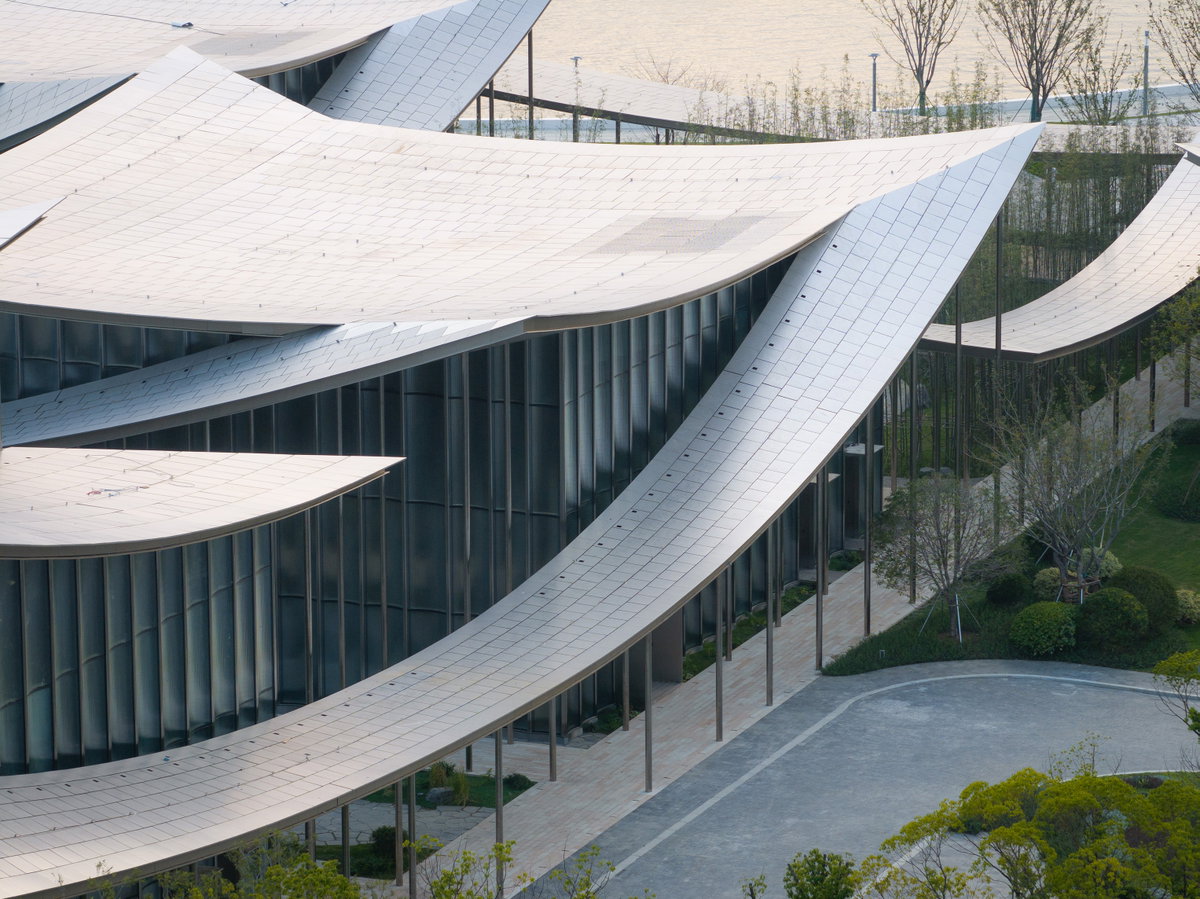 Suzhou Museum of Contemporary Art beside the Ferris wheel