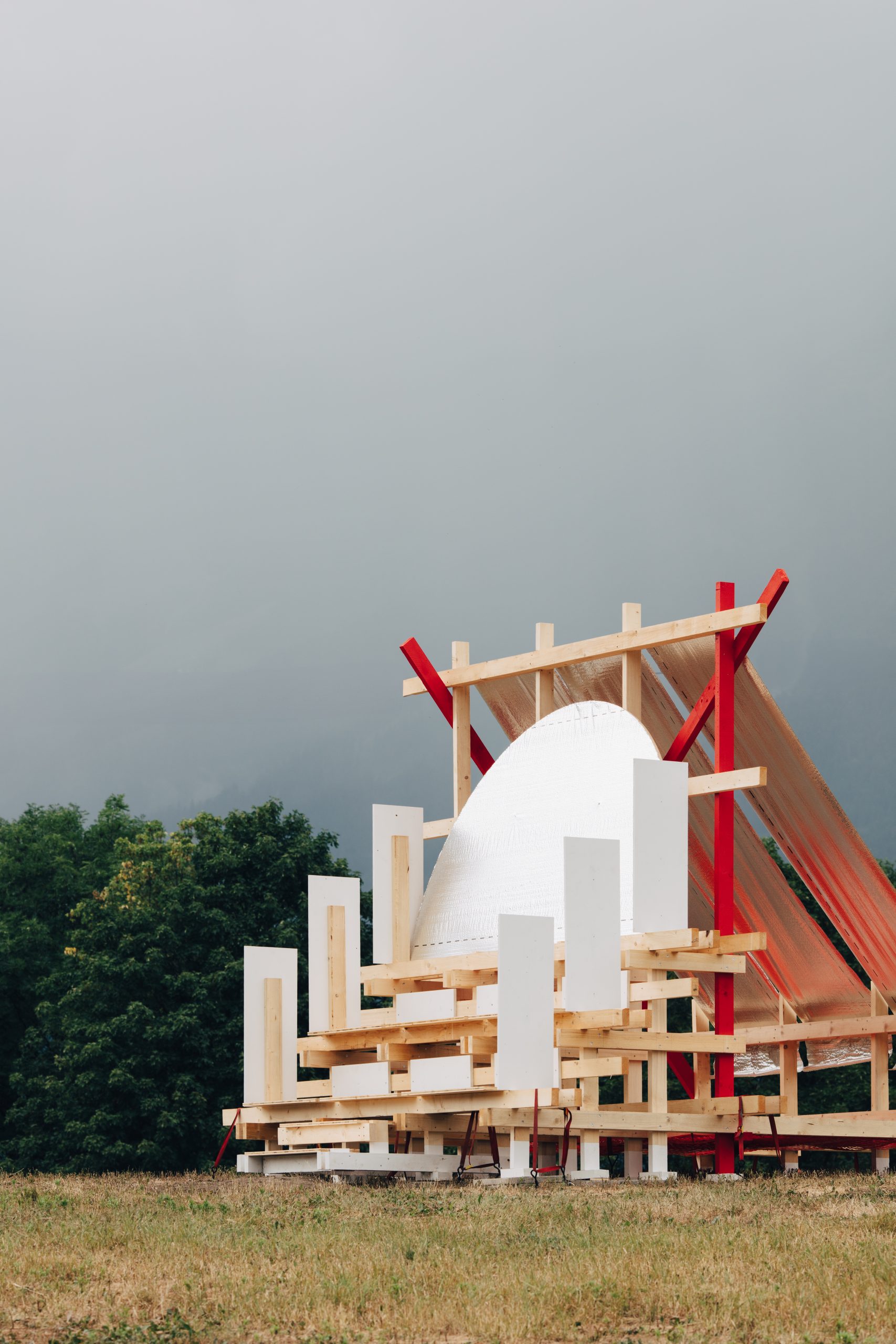 Gabonsa Pavilion within the festival landscape