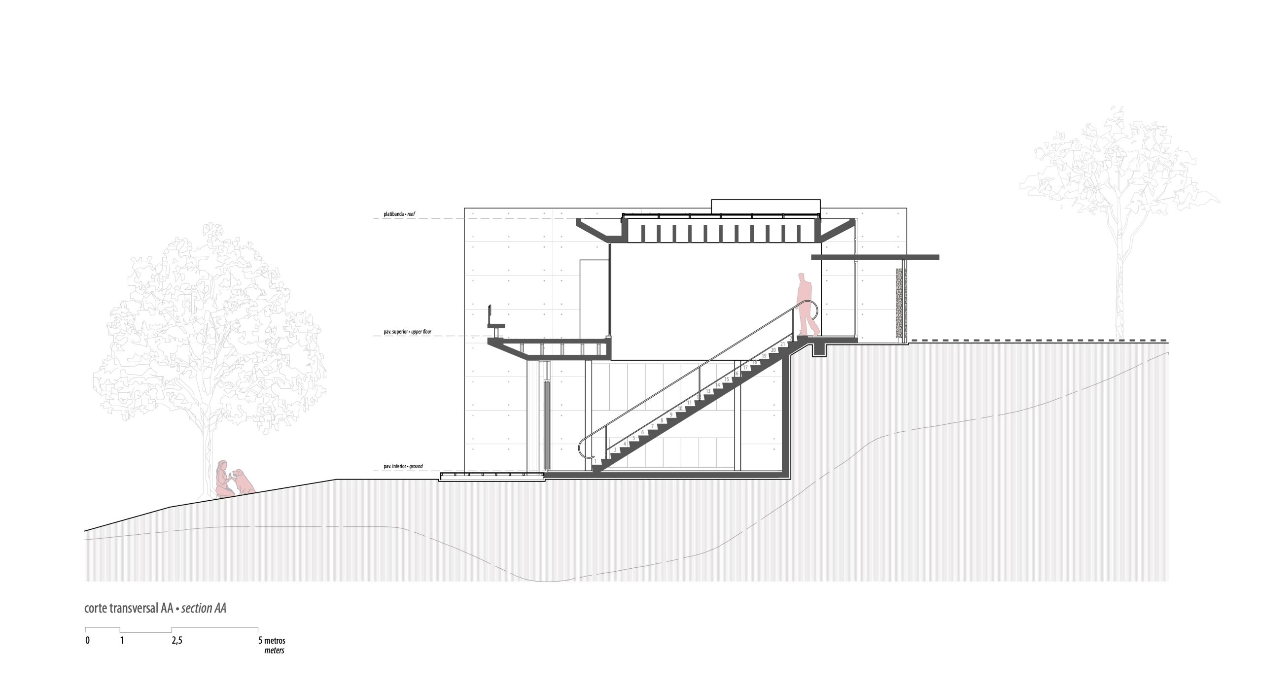 Casa Lucy in the Sky with Diamonds architectural drawing by YVA Arquitetura