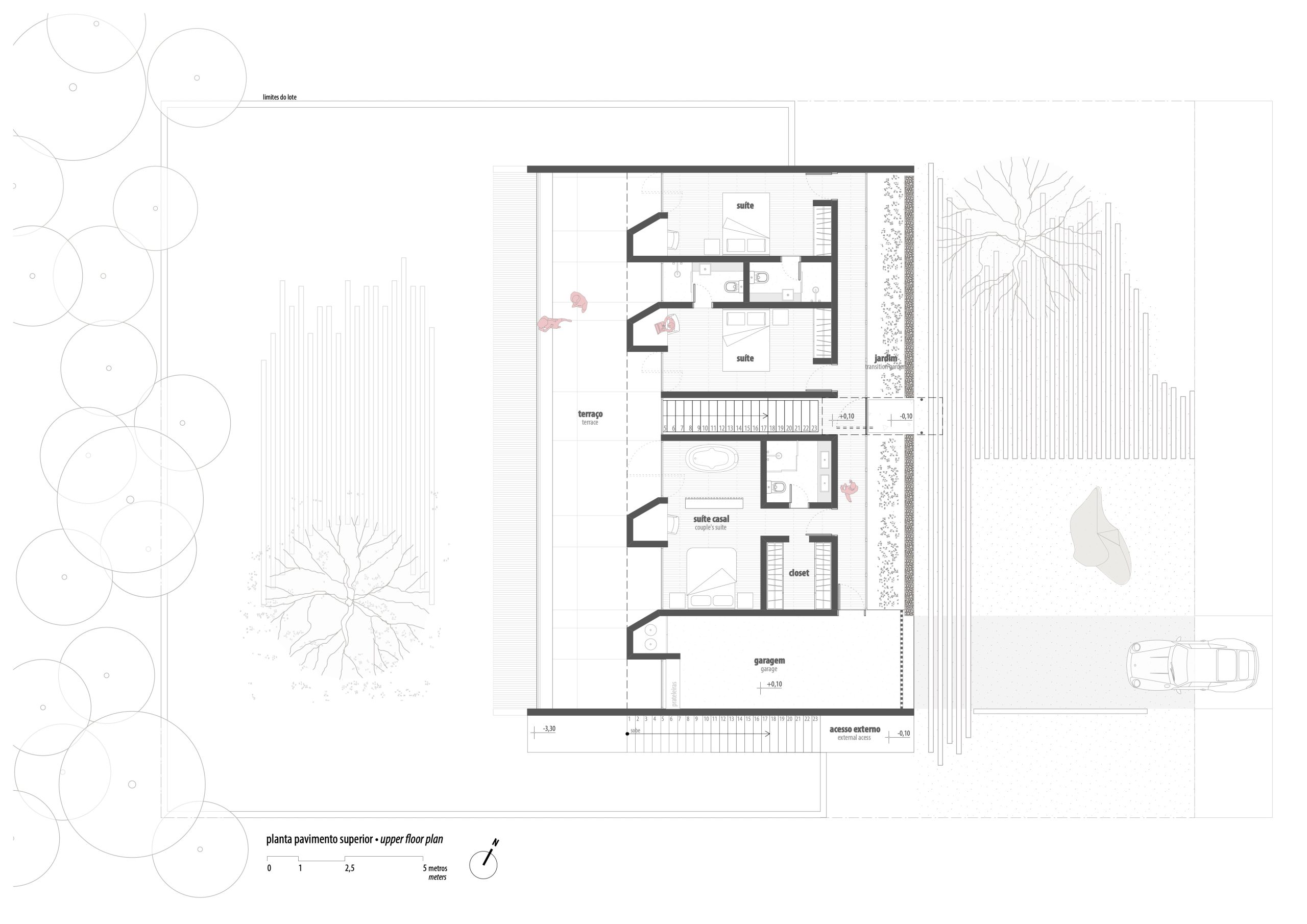 Casa Lucy in the Sky with Diamonds architectural drawing by YVA Arquitetura