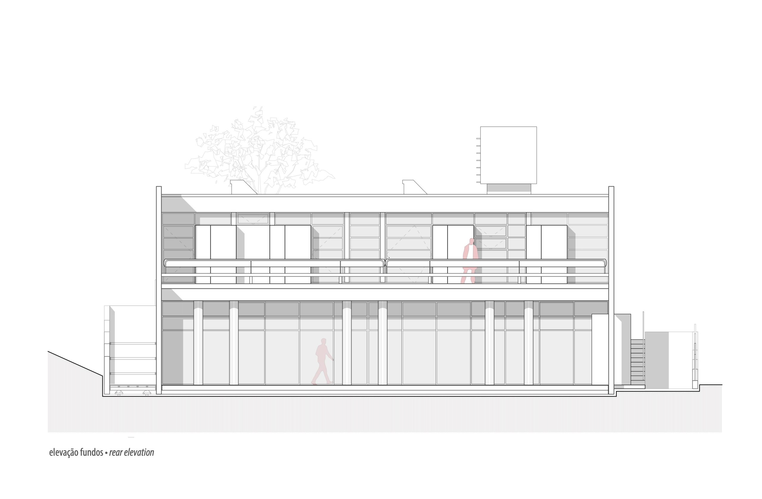Casa Lucy in the Sky with Diamonds architectural drawing by YVA Arquitetura