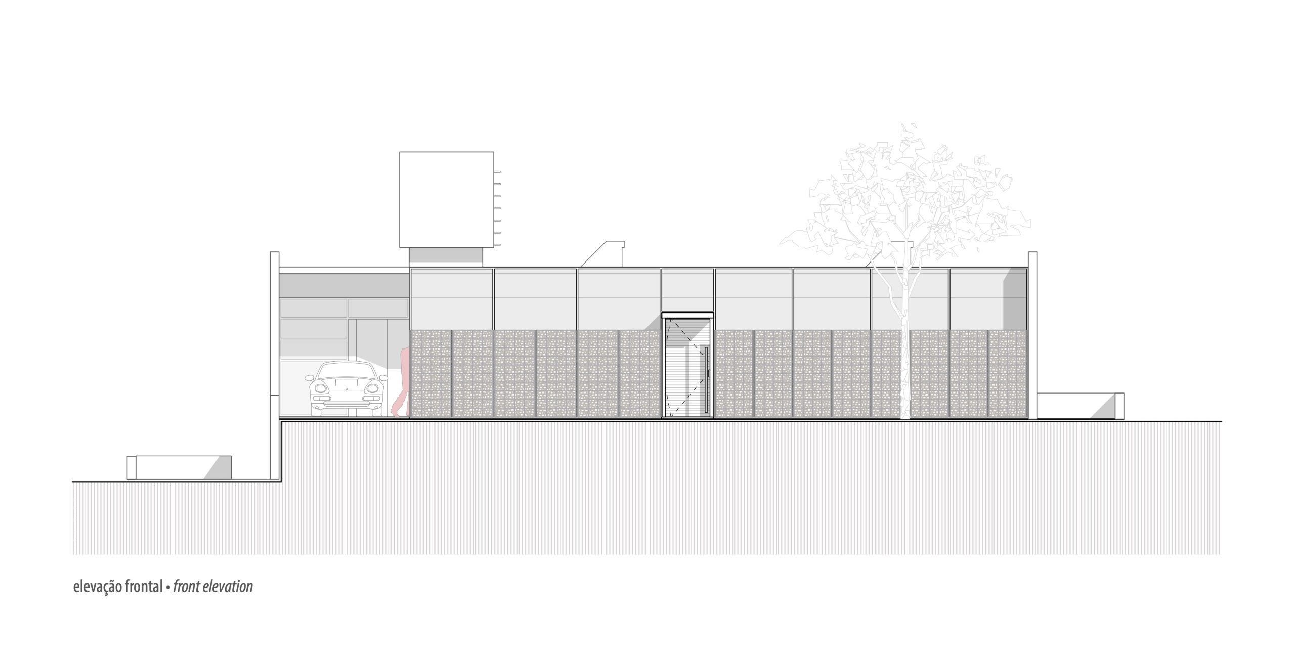 Casa Lucy in the Sky with Diamonds architectural drawing by YVA Arquitetura