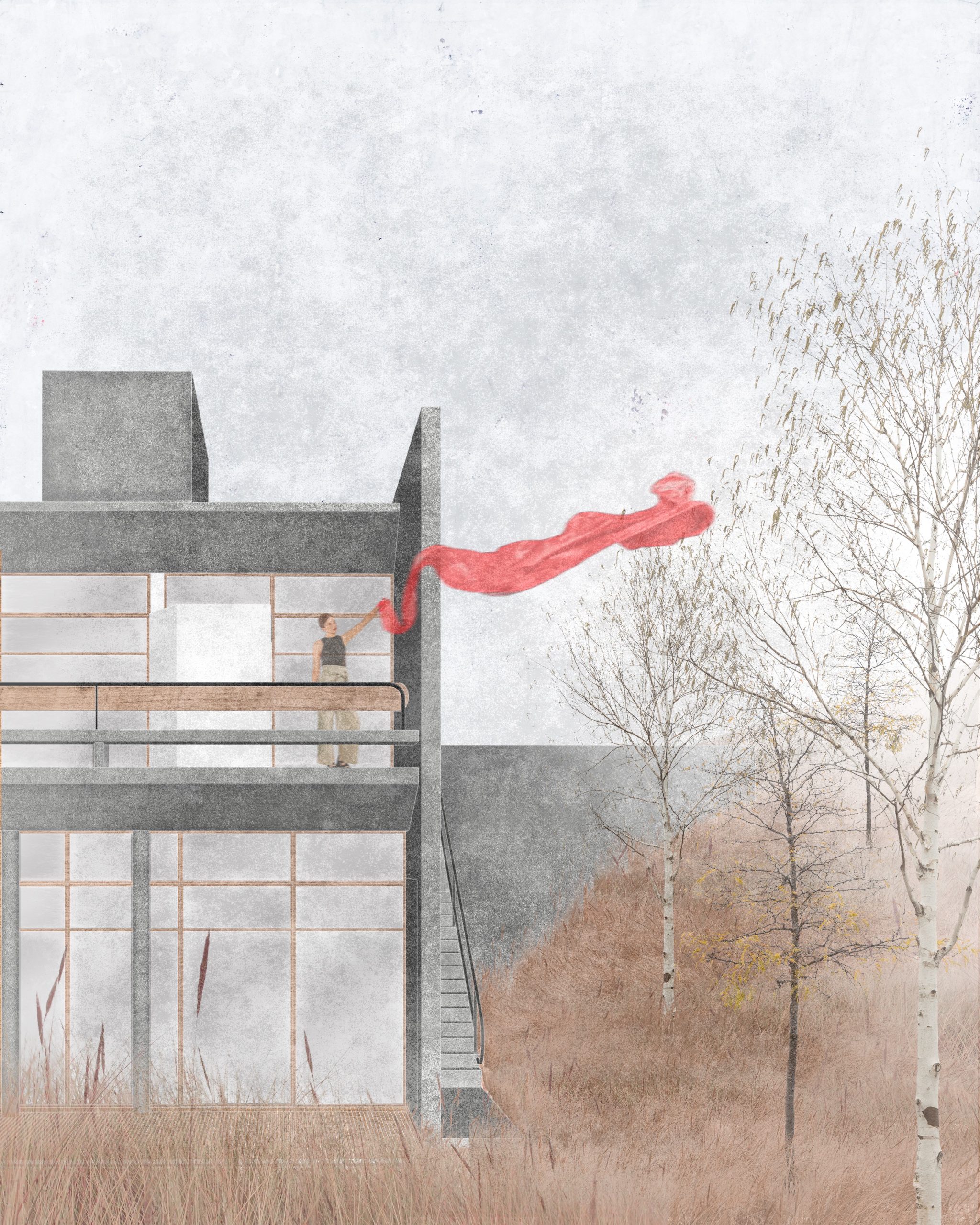 Casa Lucy in the Sky with Diamonds architectural drawing by YVA Arquitetura