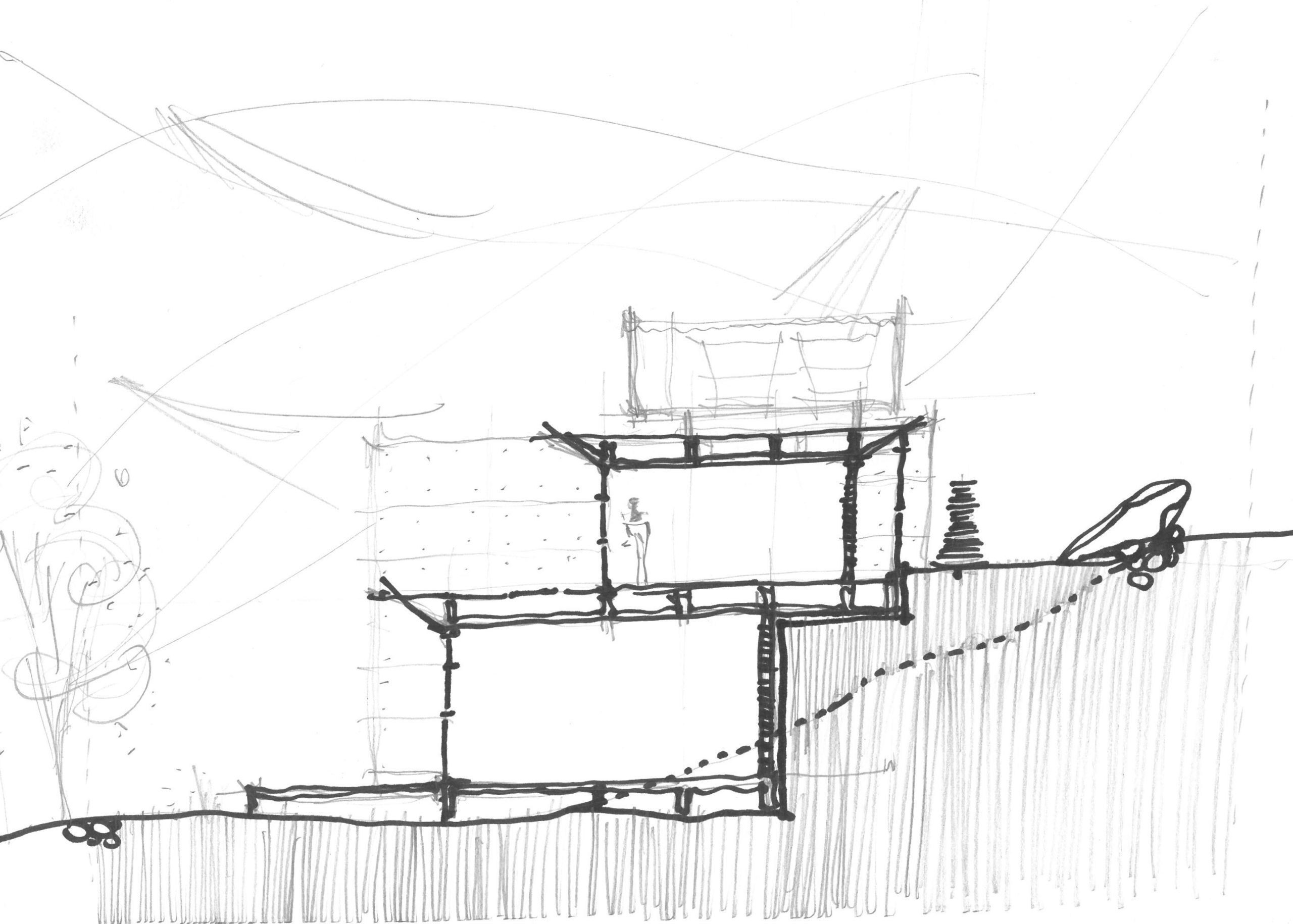 Casa Lucy in the Sky with Diamonds architectural drawing by YVA Arquitetura