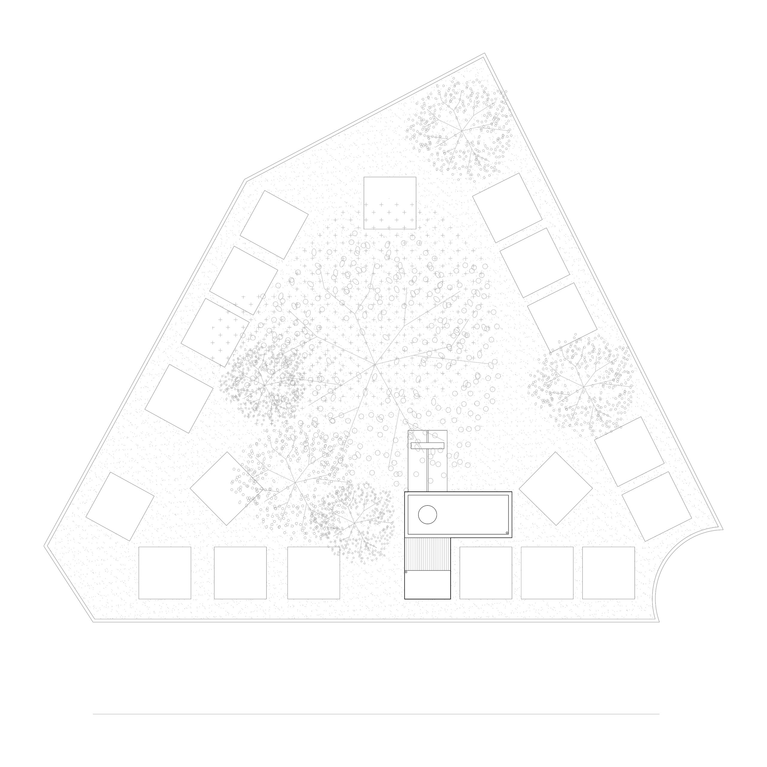 San Jeronimo Chapel architectural drawing by Esteras Perrote