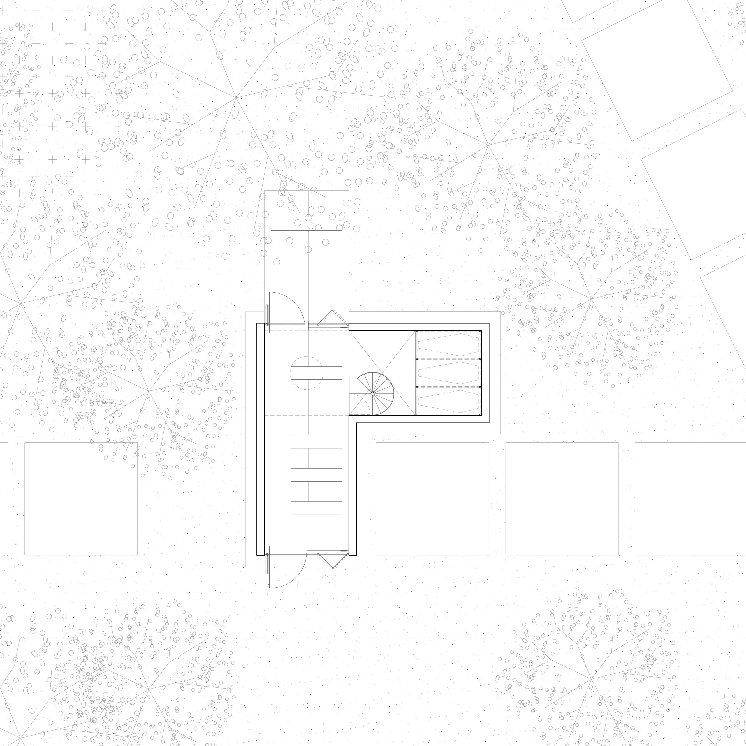 San Jeronimo Chapel architectural drawing by Esteras Perrote