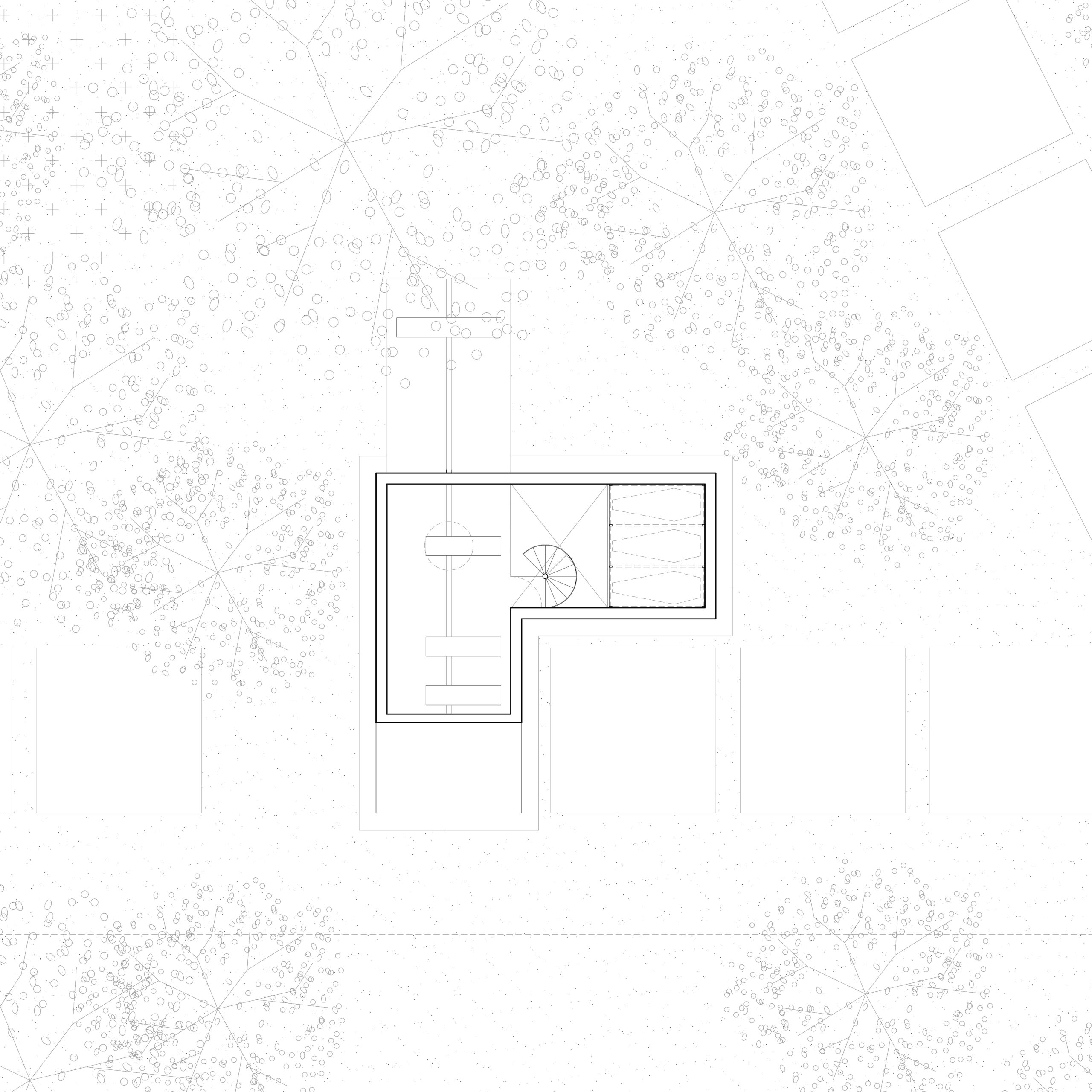 San Jeronimo Chapel architectural drawing by Esteras Perrote