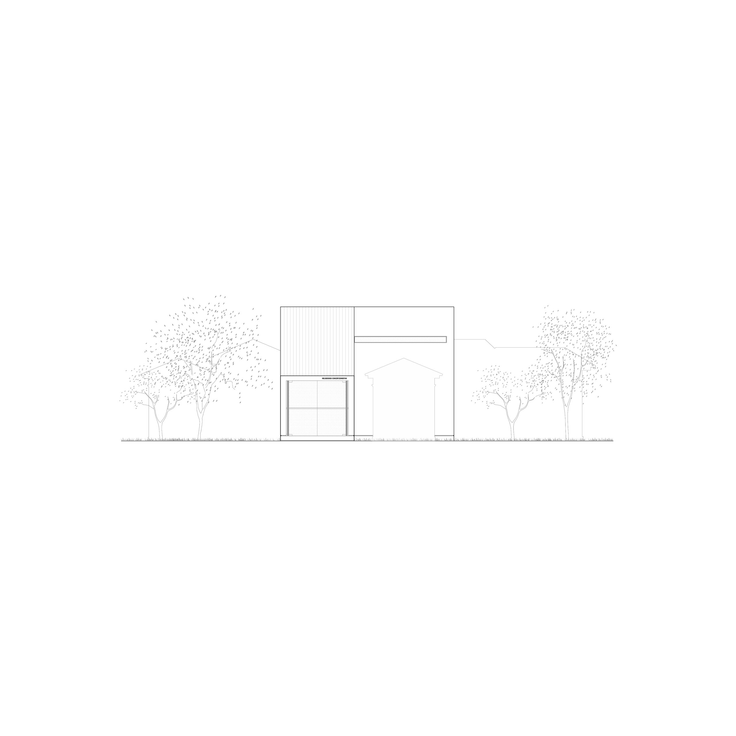 San Jeronimo Chapel architectural drawing by Esteras Perrote