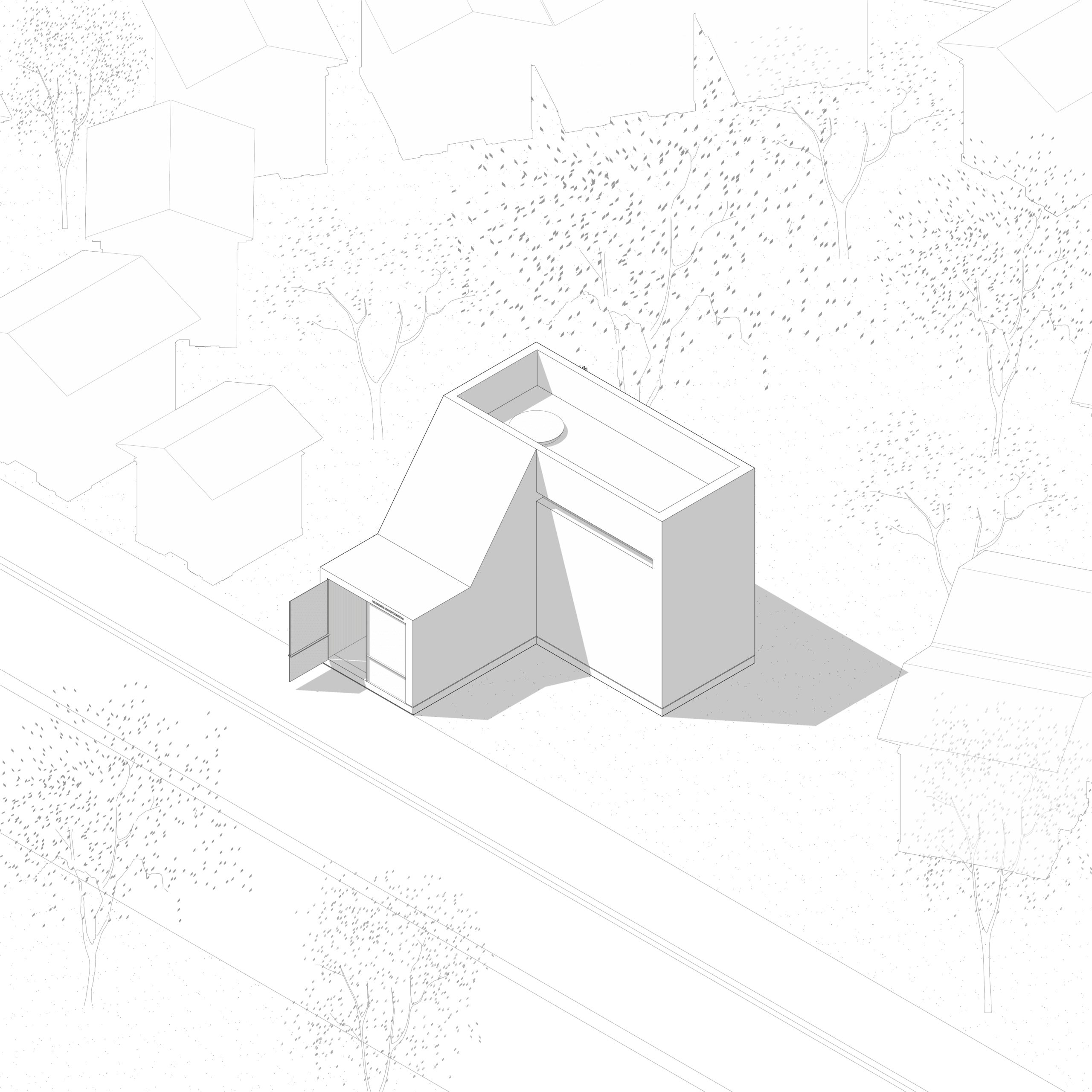 San Jeronimo Chapel architectural drawing by Esteras Perrote