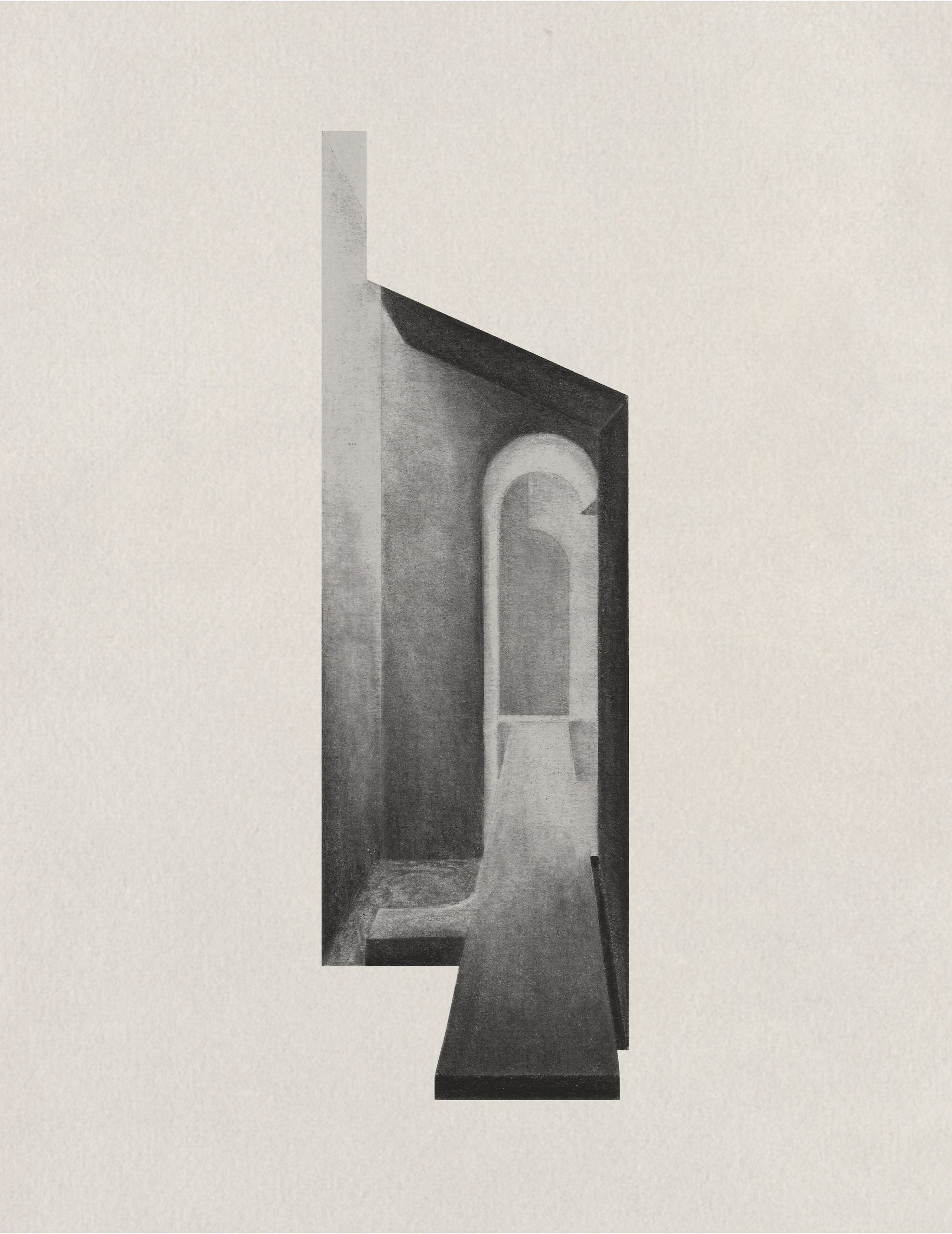 Access corridor drawing for Casa Ínsula