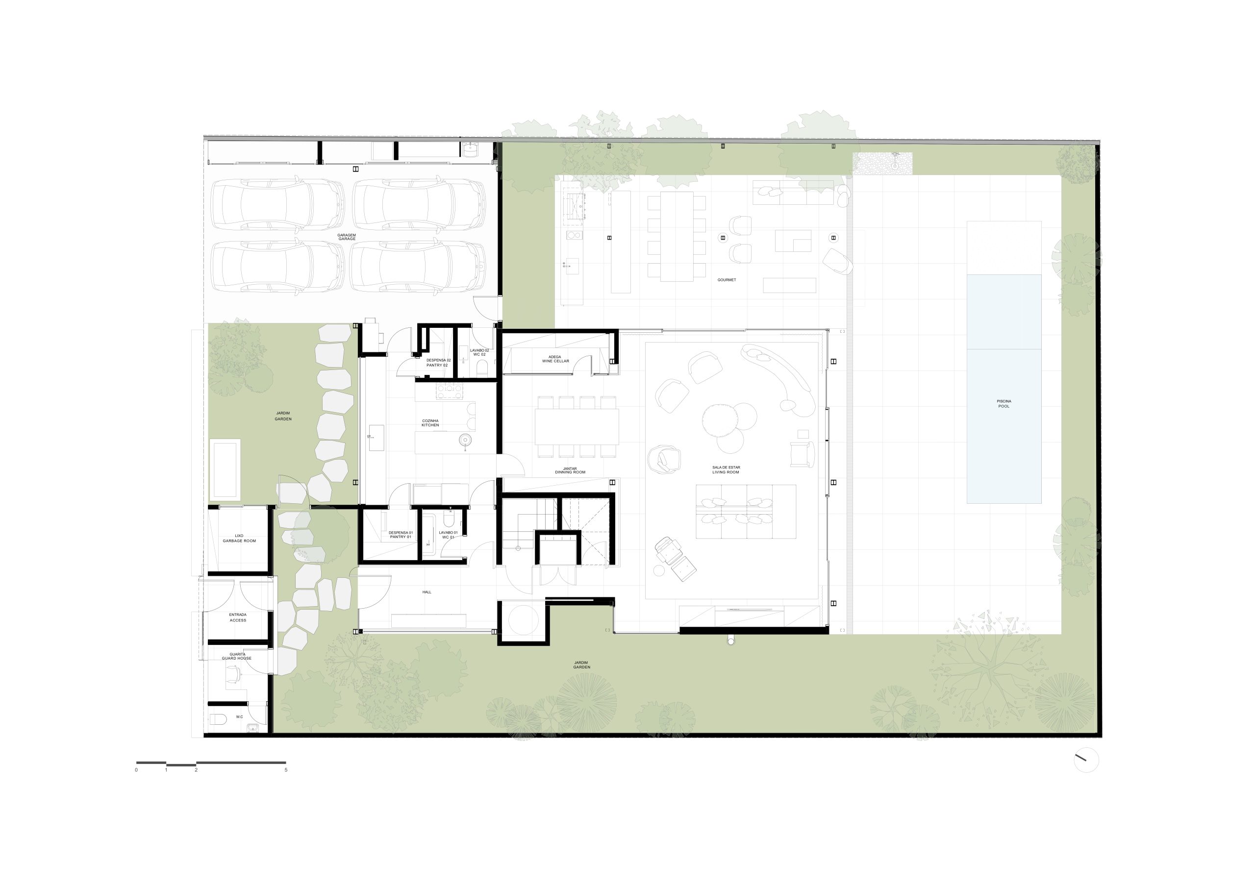 Ground-floor plan of MAS House