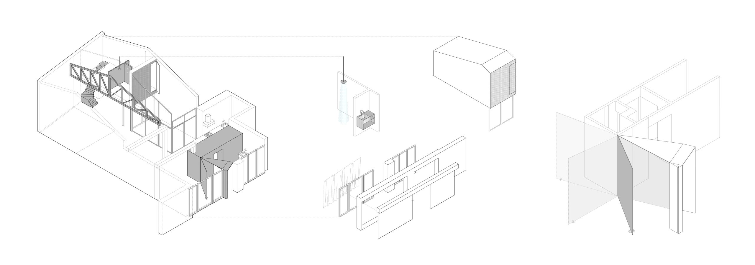 Axonometric drawing of ABG. Drawing: ba-rro.