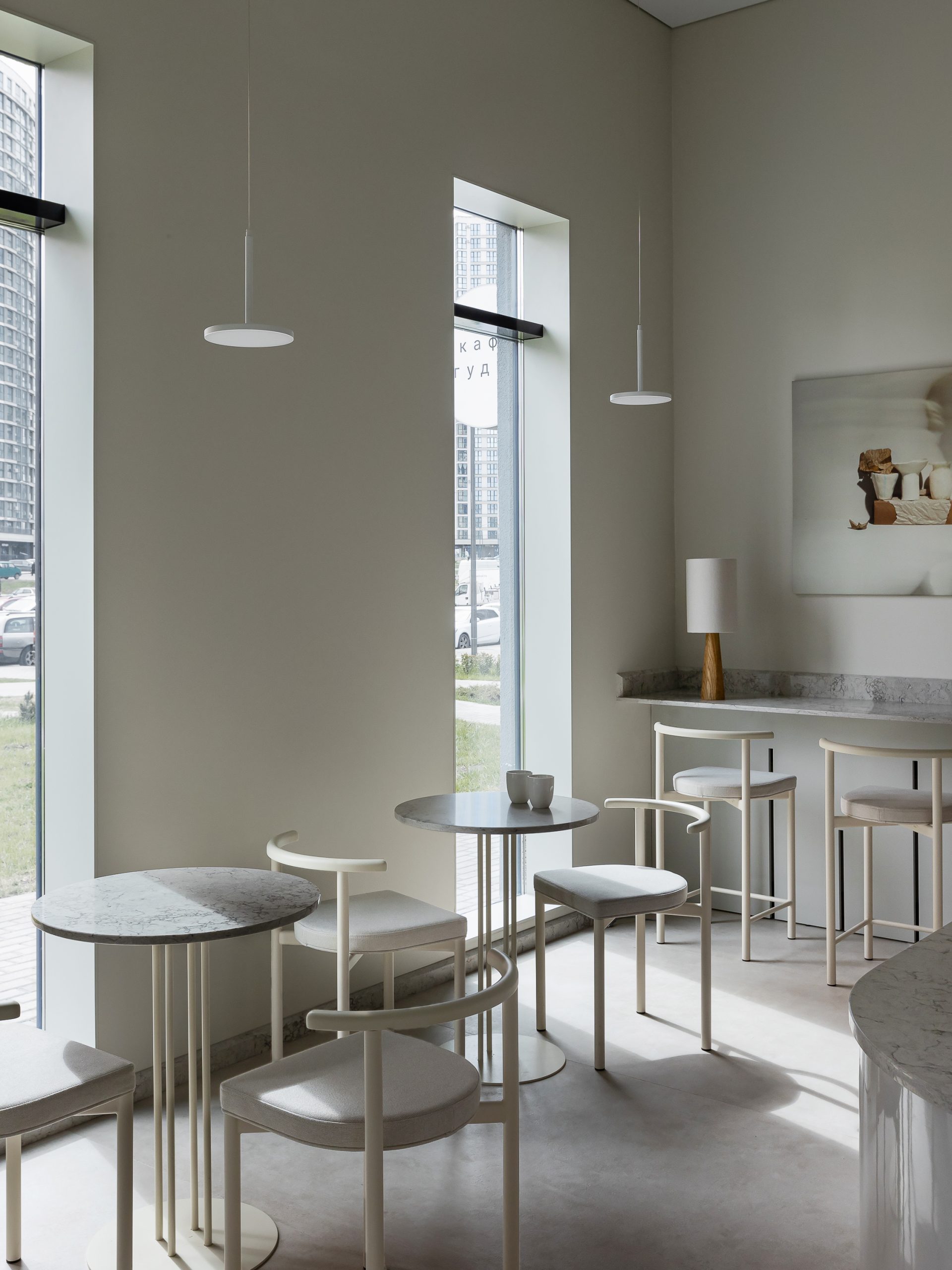 Anna Lazar softens Cafe Goodies in Minsk with curved forms