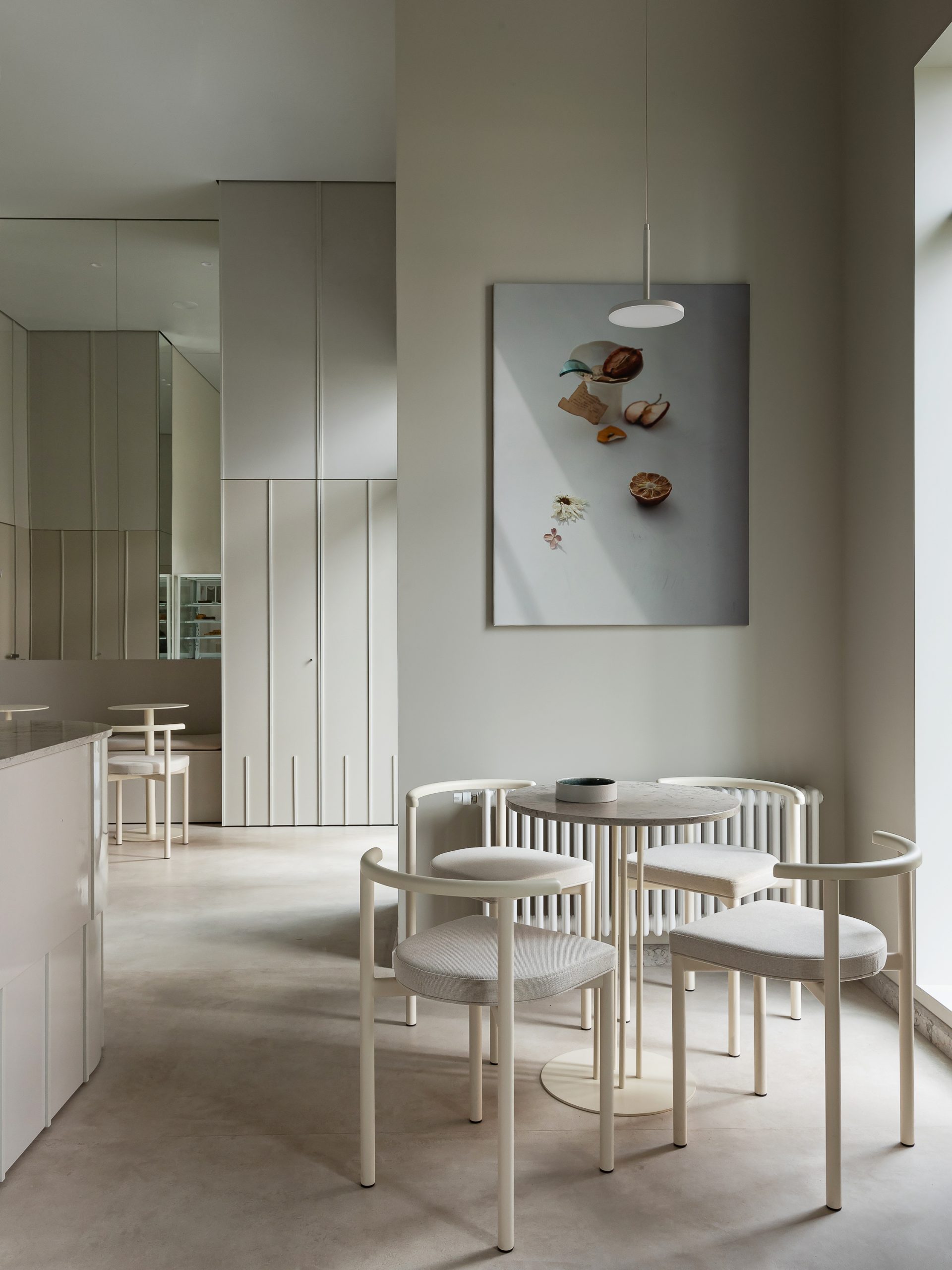 Cafe Goodies interior in Minsk, designed by Anna Lazar
