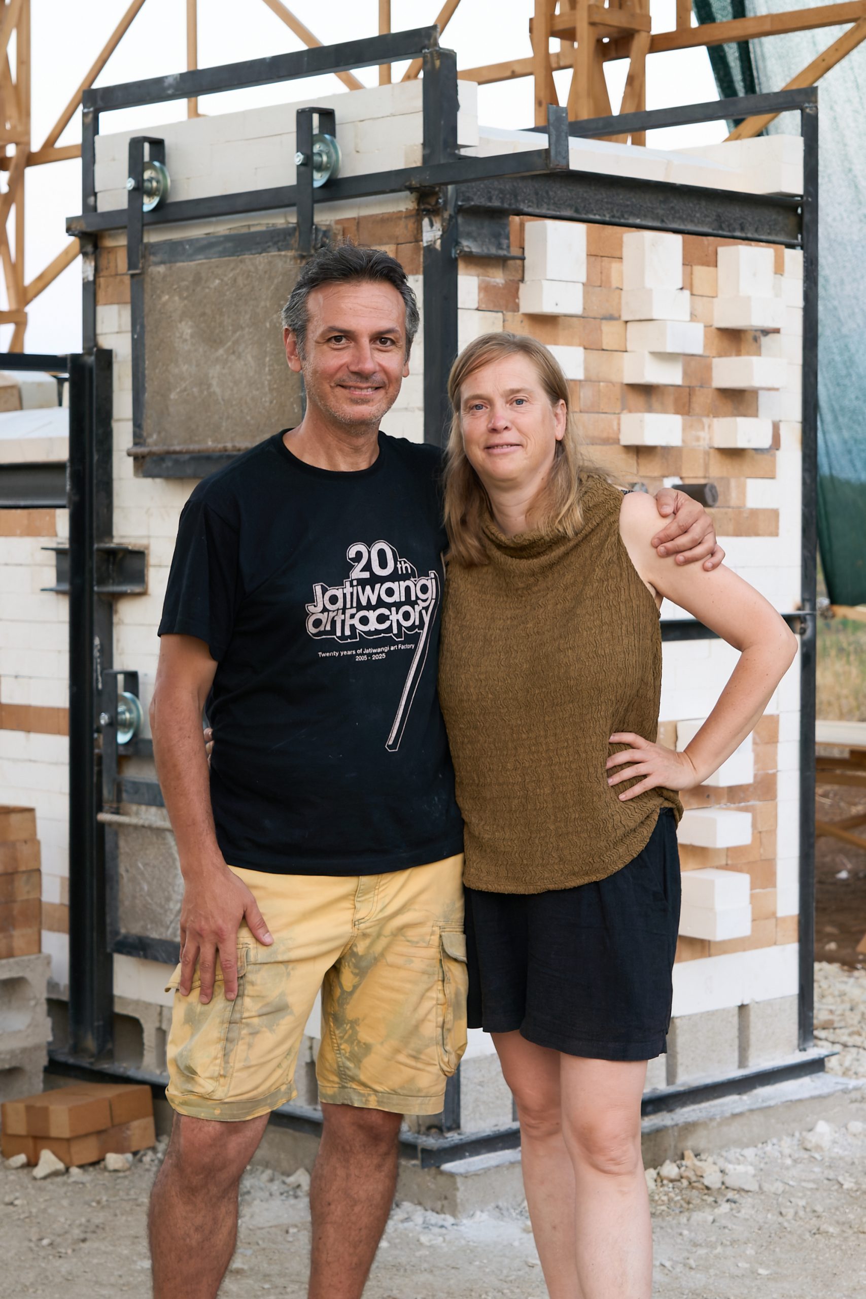 Artists Domenico Mangano and Marieke van Rooy
