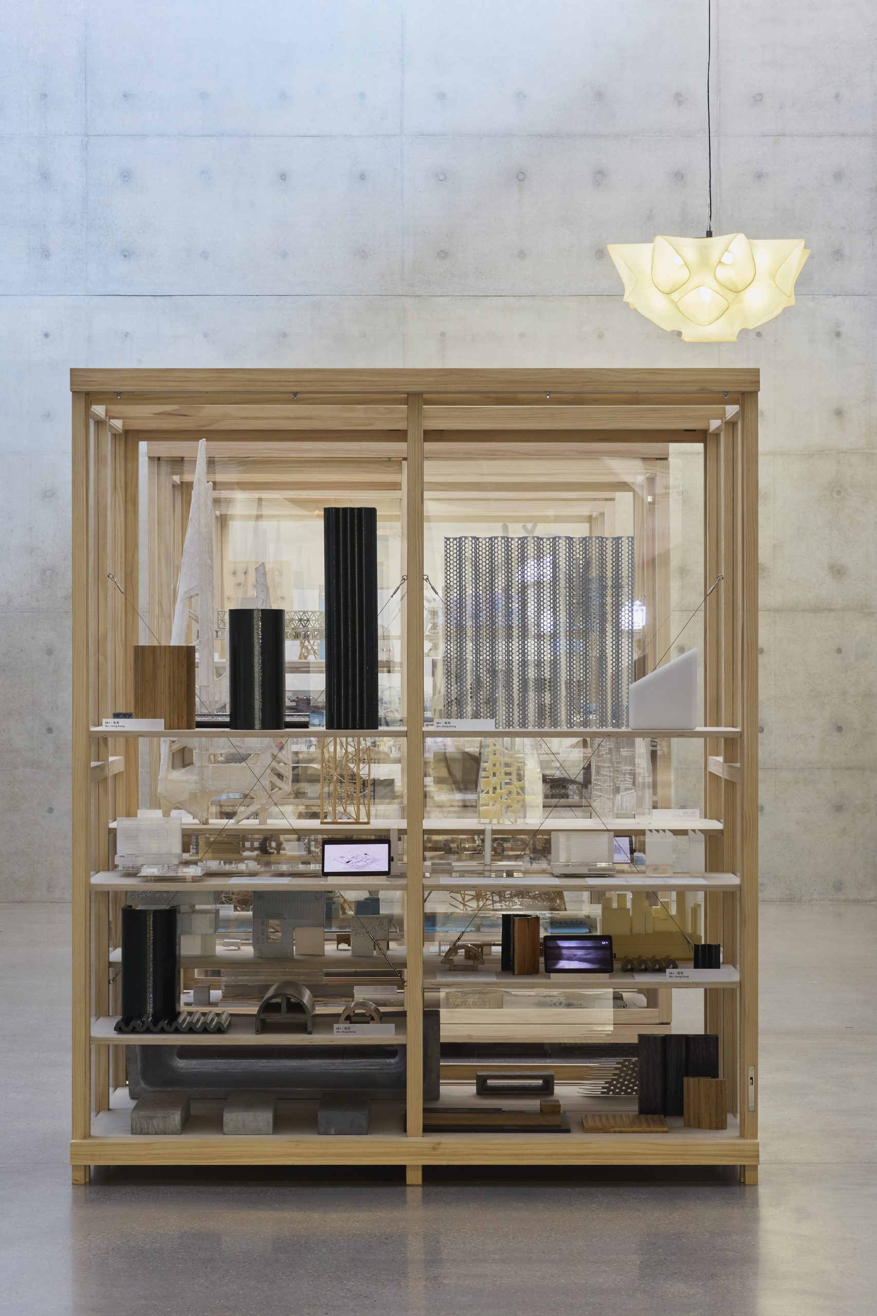 Exhibition display at Herzog & de Meuron: In Focus; photo by Wilson Lam