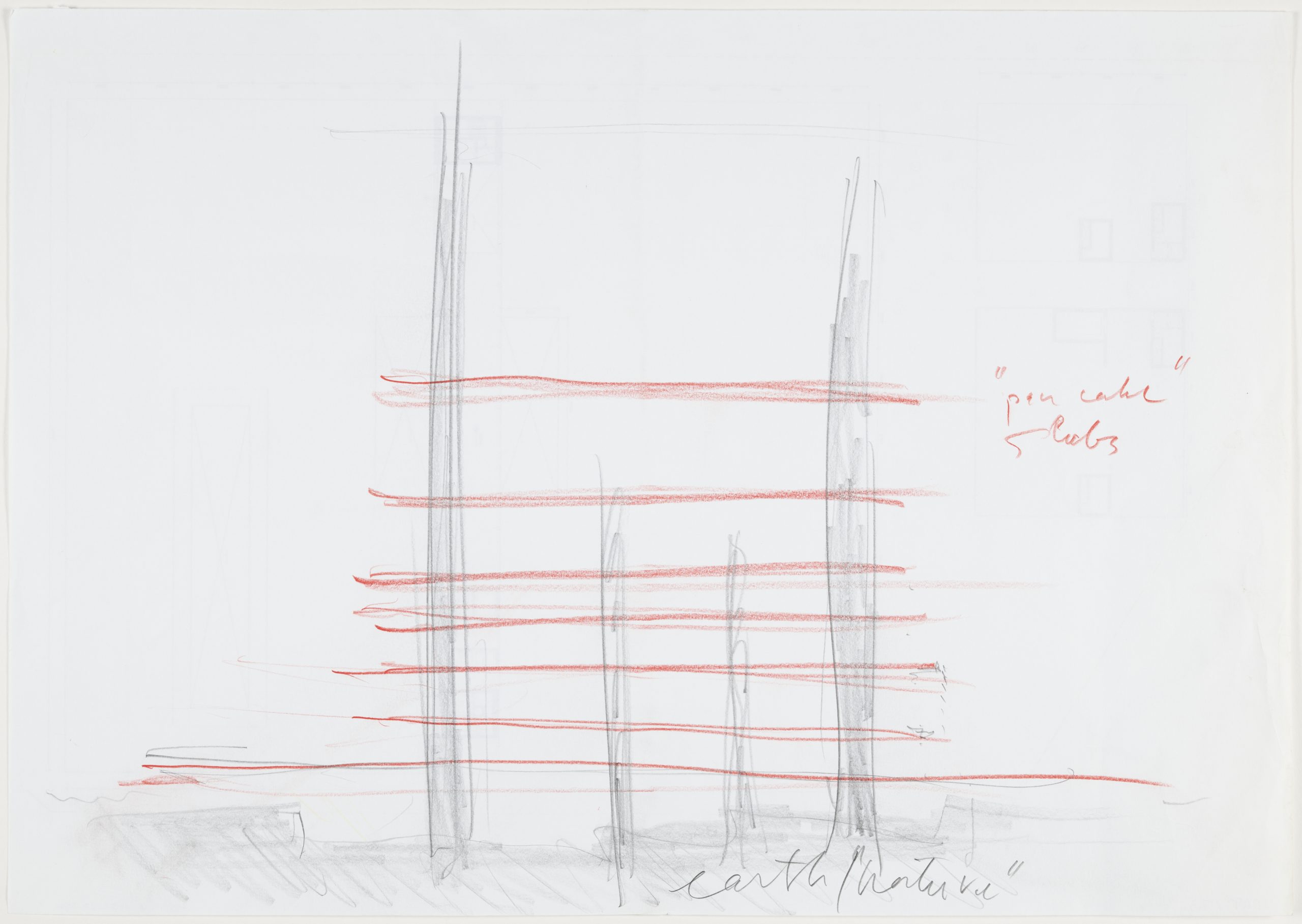 Concept sketch for M+ by Jacques Herzog
