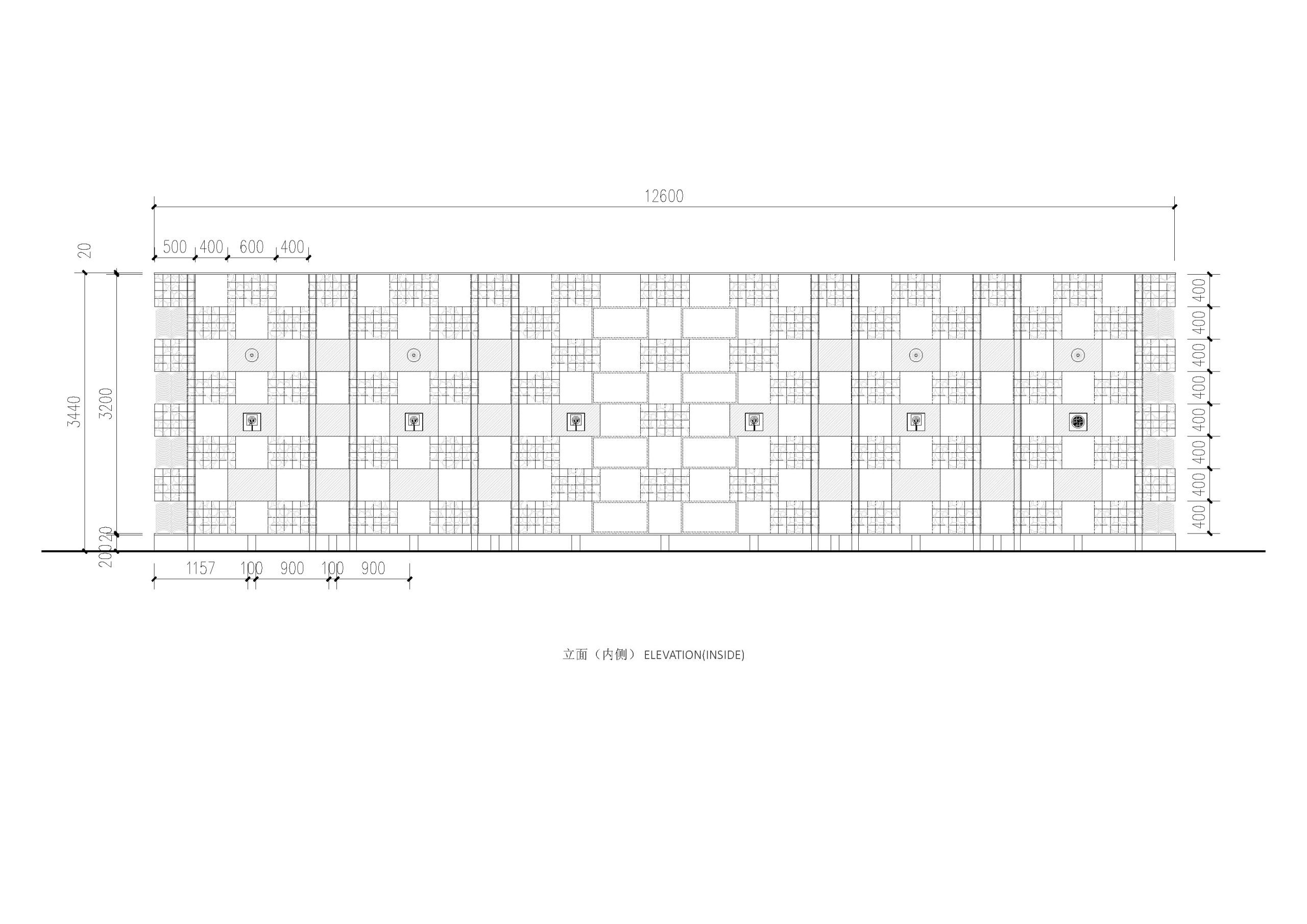 Elevation drawing of Echo of the Ruins open-air sound museum