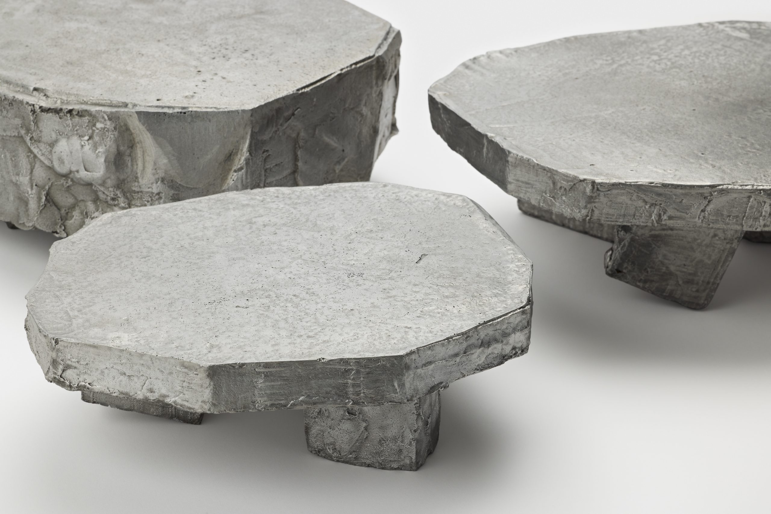 Cast aluminium sculpture from Eunkyung Lee’s Lying on the floor series