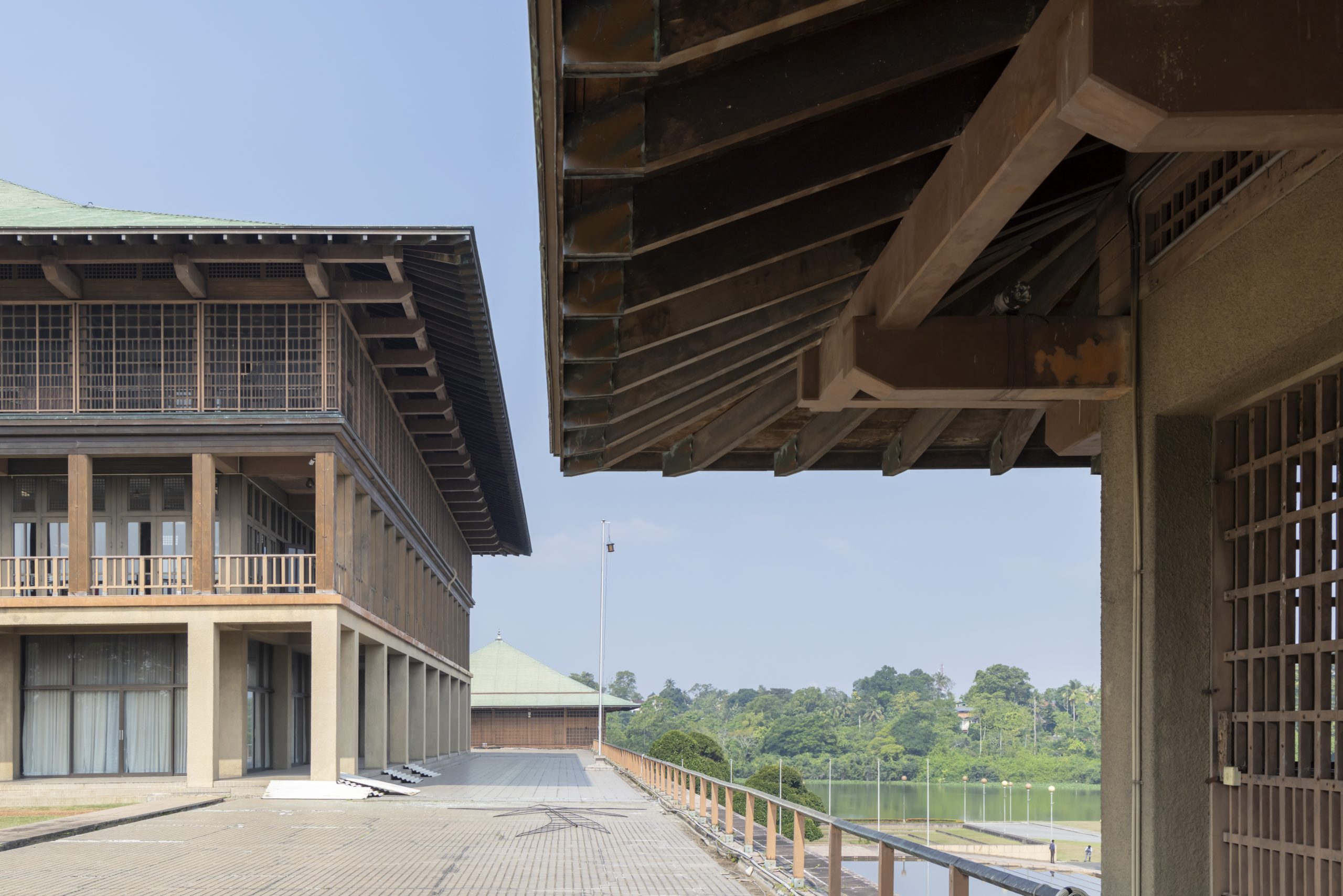 Roof detail of the New Sri Lankan Parliament in Kotte