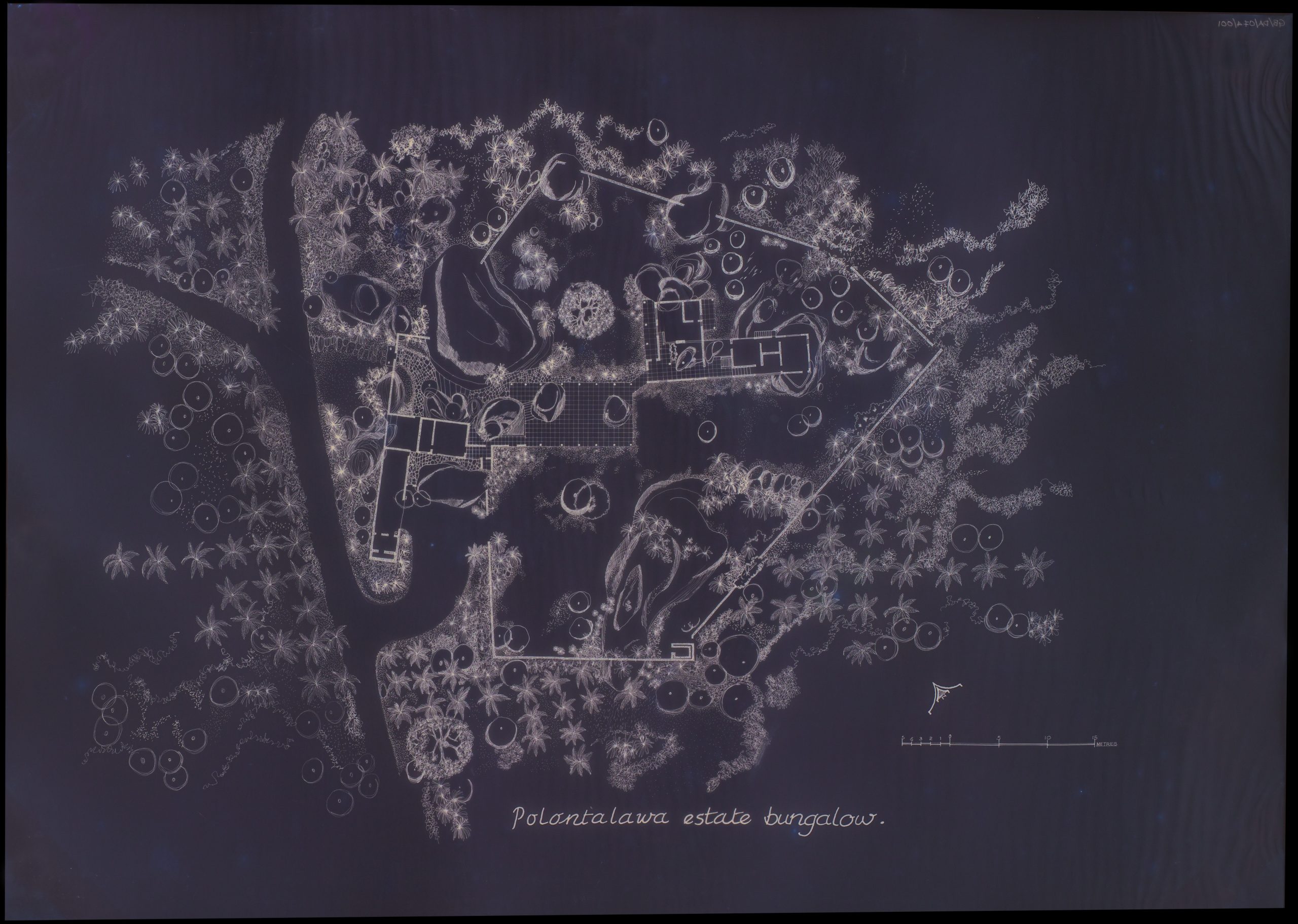 Site plan for Polontalawa Estate Bungalow