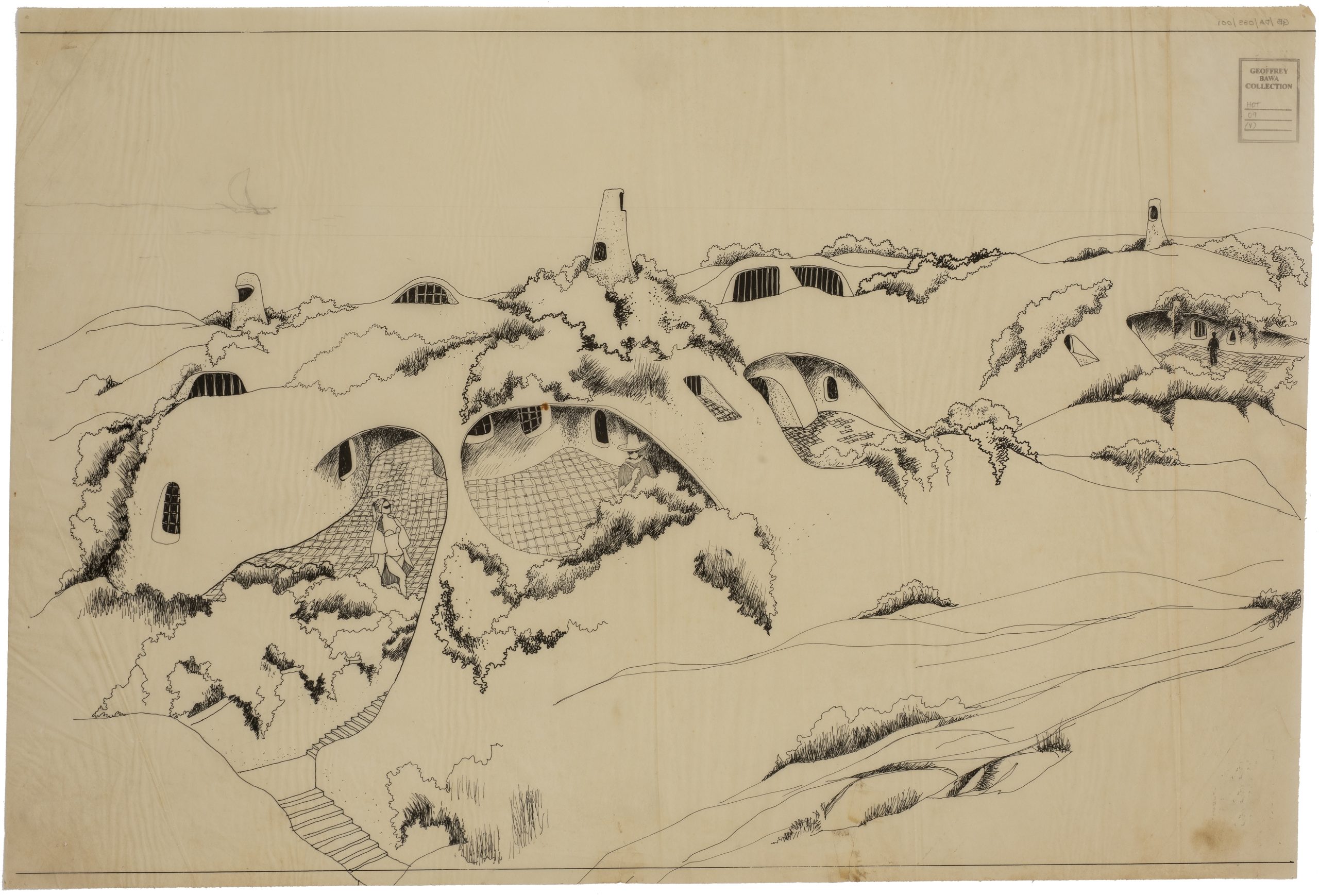 Perspective drawing for Yala Sand Dune House