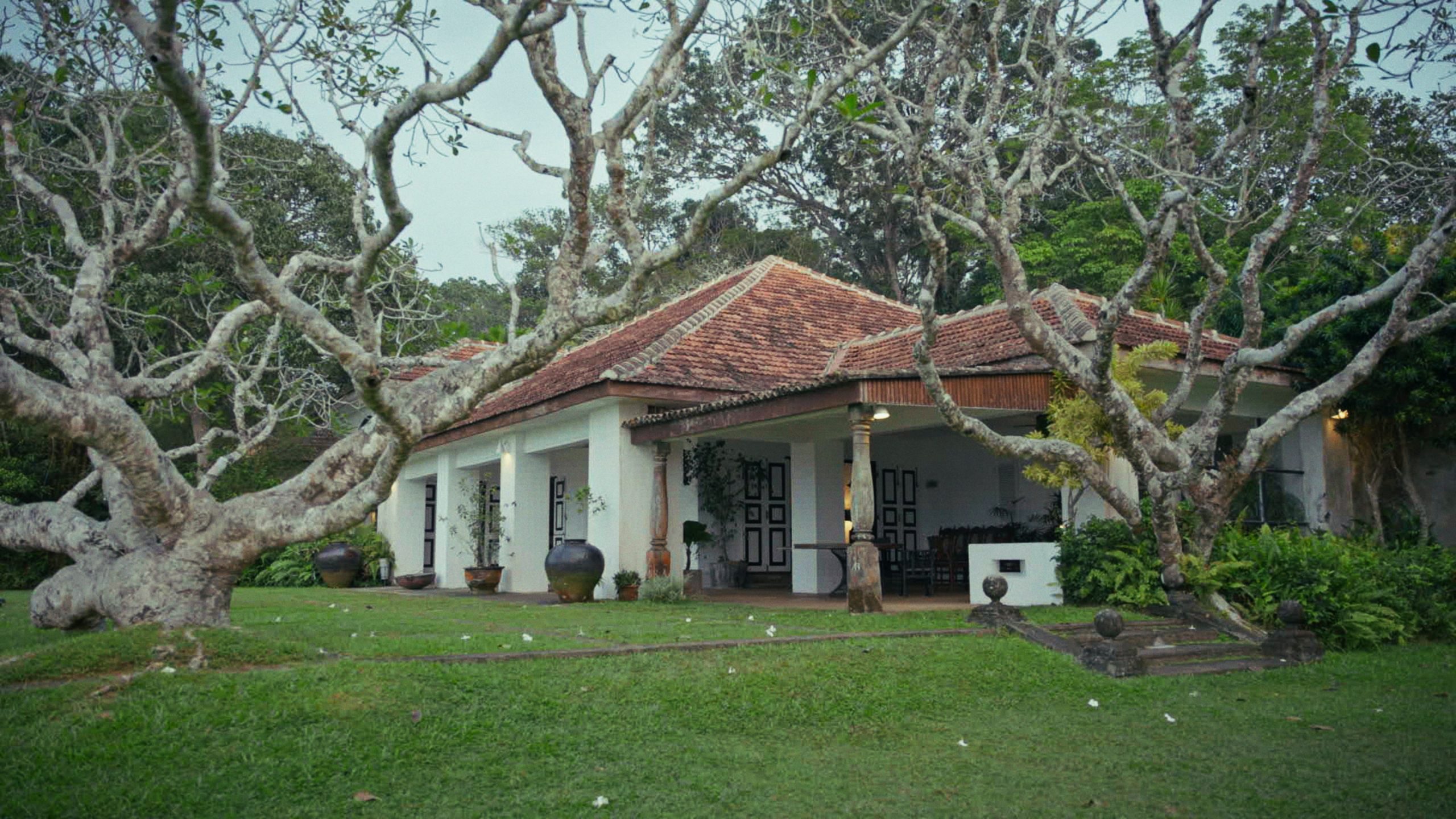 Gate House at Lunuganga in Bentota, Sri Lanka
