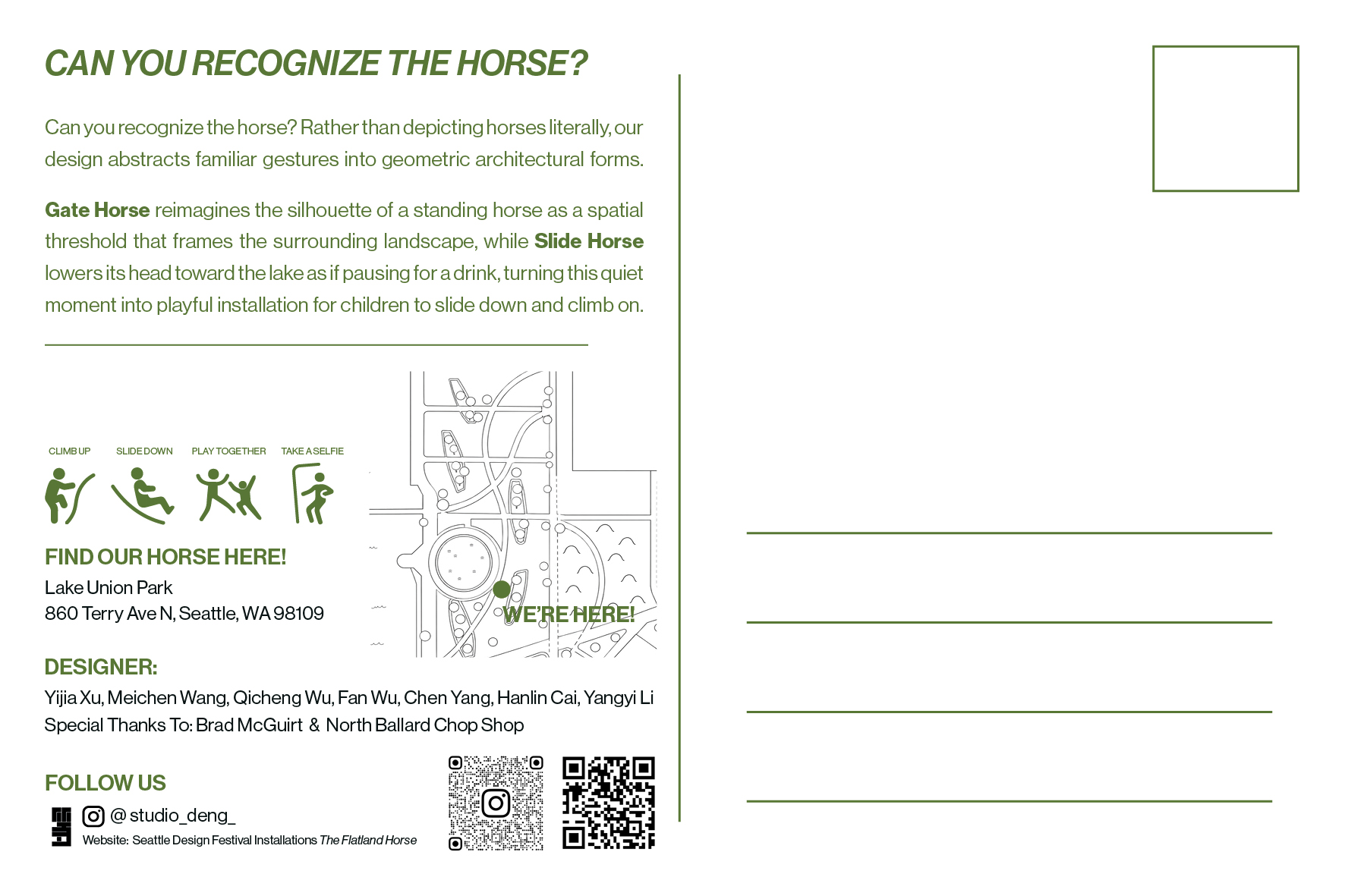 Postcard 2-2 — The Flatland Horse