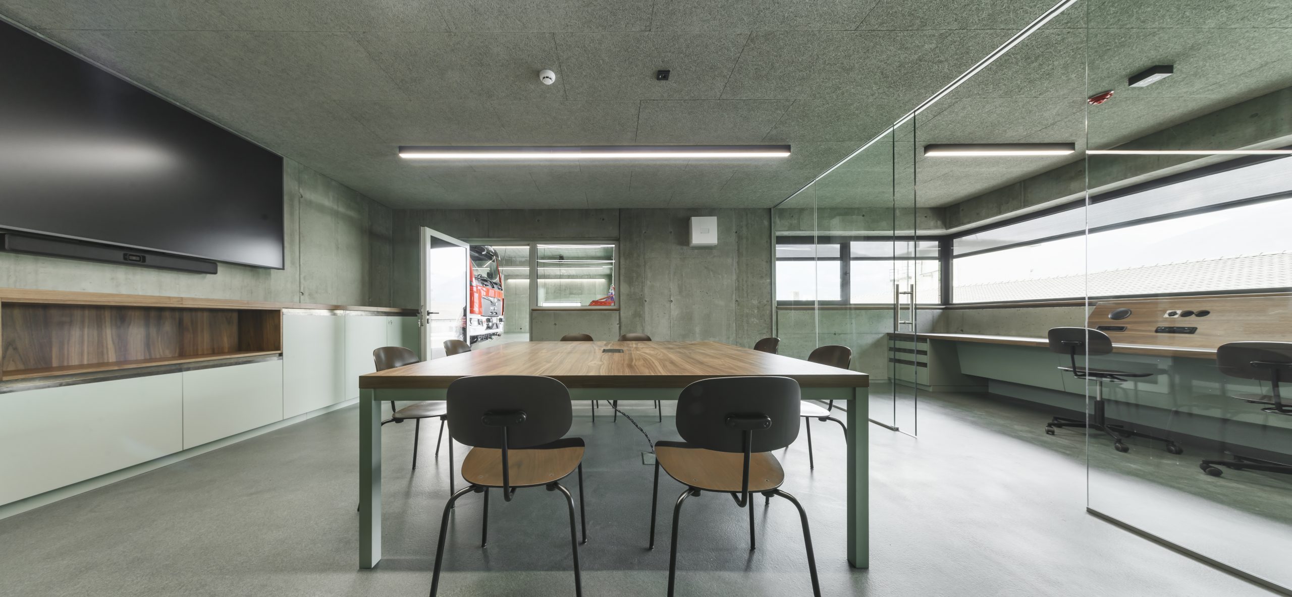 Civil Protection Centre Eyrs/Oris by Roland Baldi Architects, photograph by Oskar Da Riz