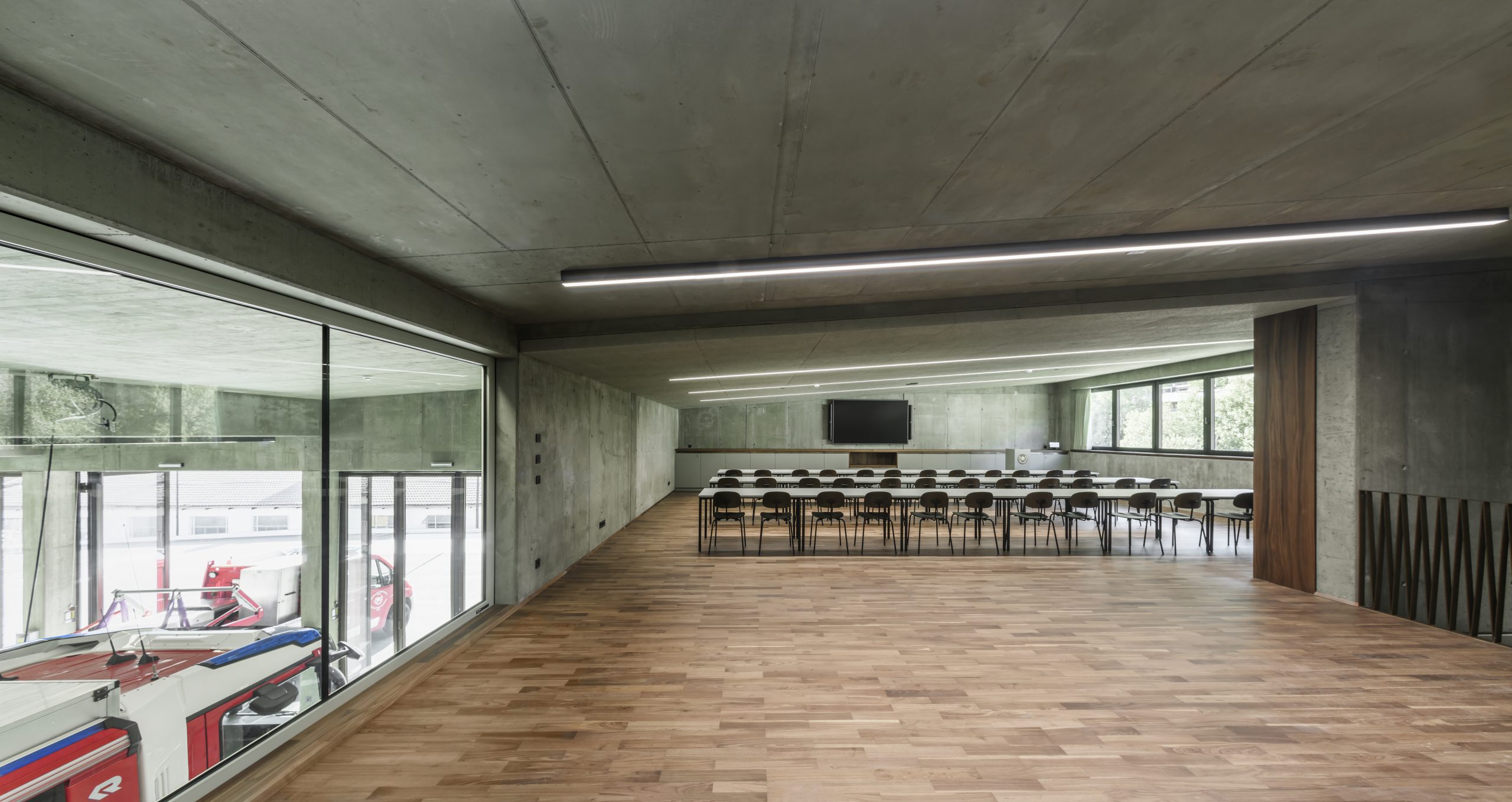 Civil Protection Centre Eyrs/Oris by Roland Baldi Architects, photograph by Oskar Da Riz