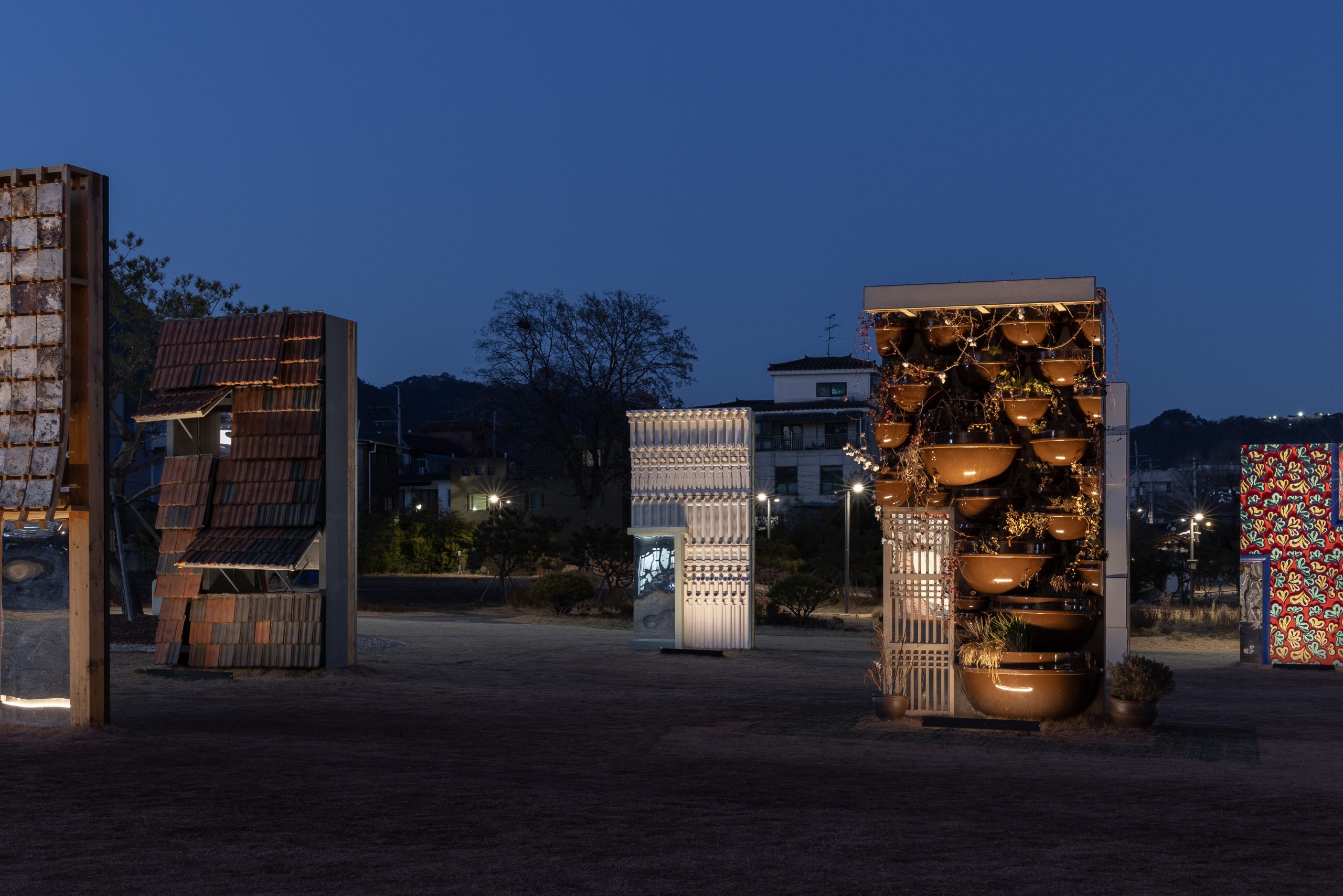 Echo installation by Bureau de Change at Songhyeon Green Plaza, Seoul Biennale 2025