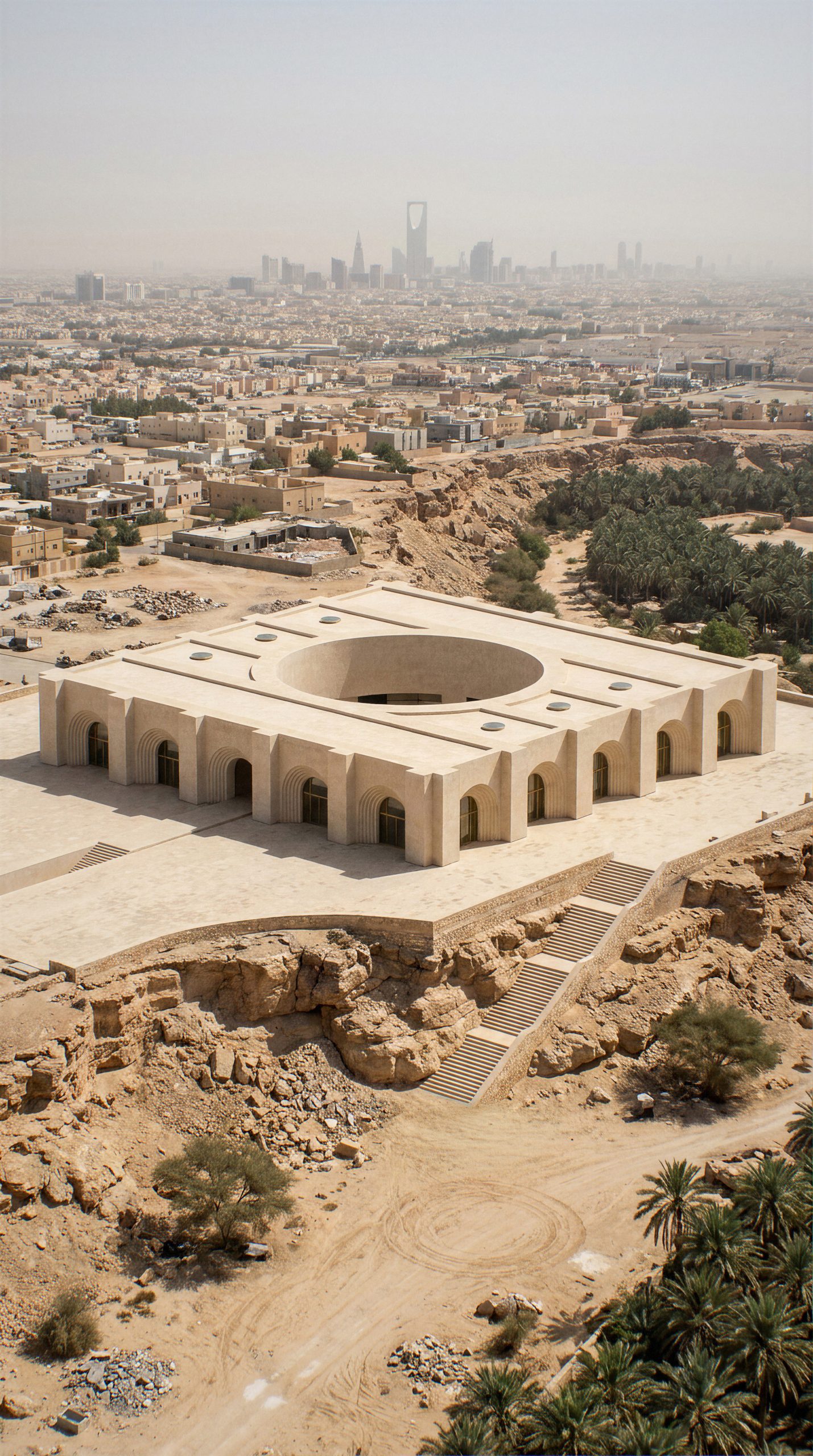 Museum of Contemporary Art Riyadh, aerial view
