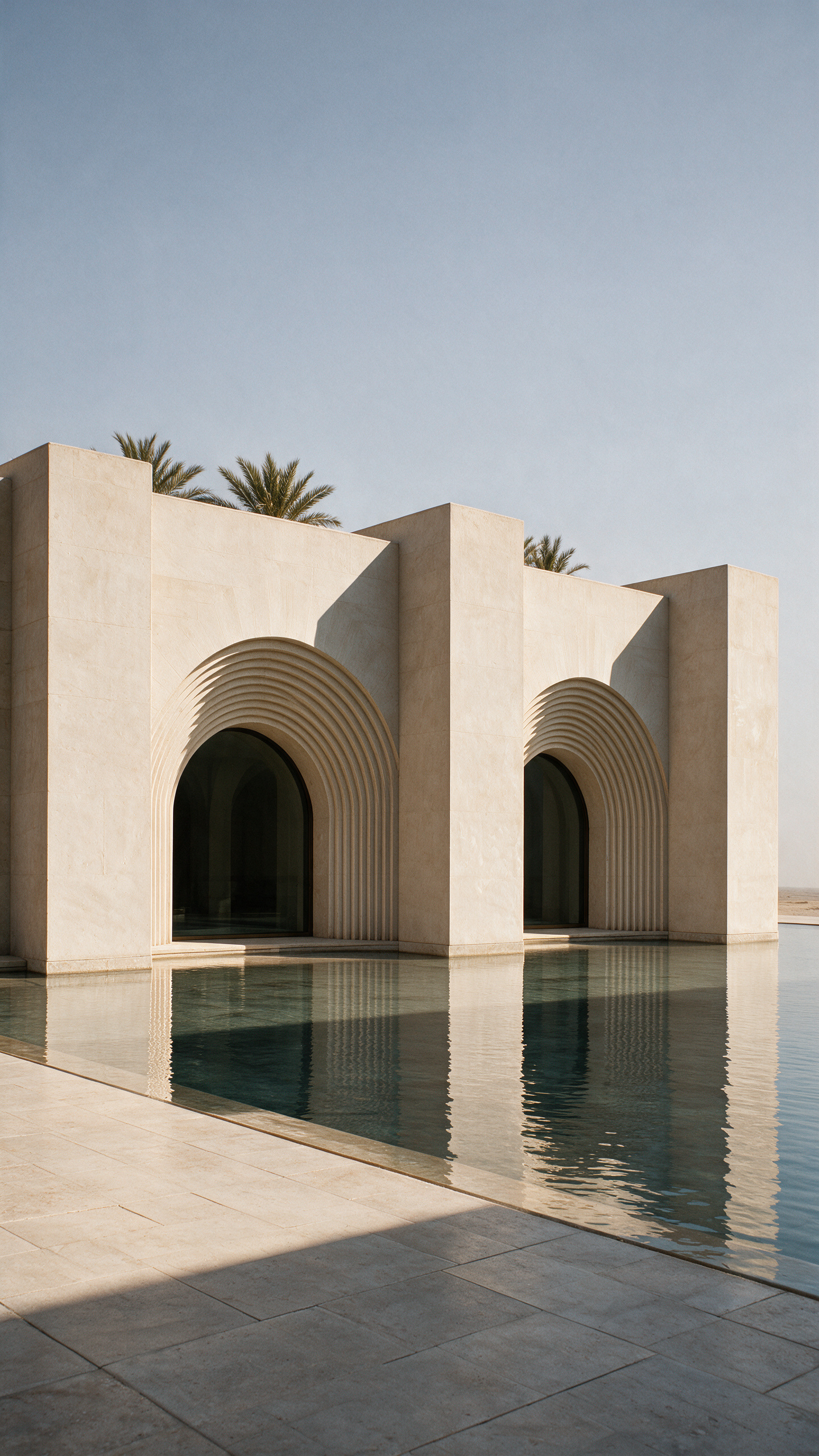 Museum of Contemporary Art Riyadh, arches over water